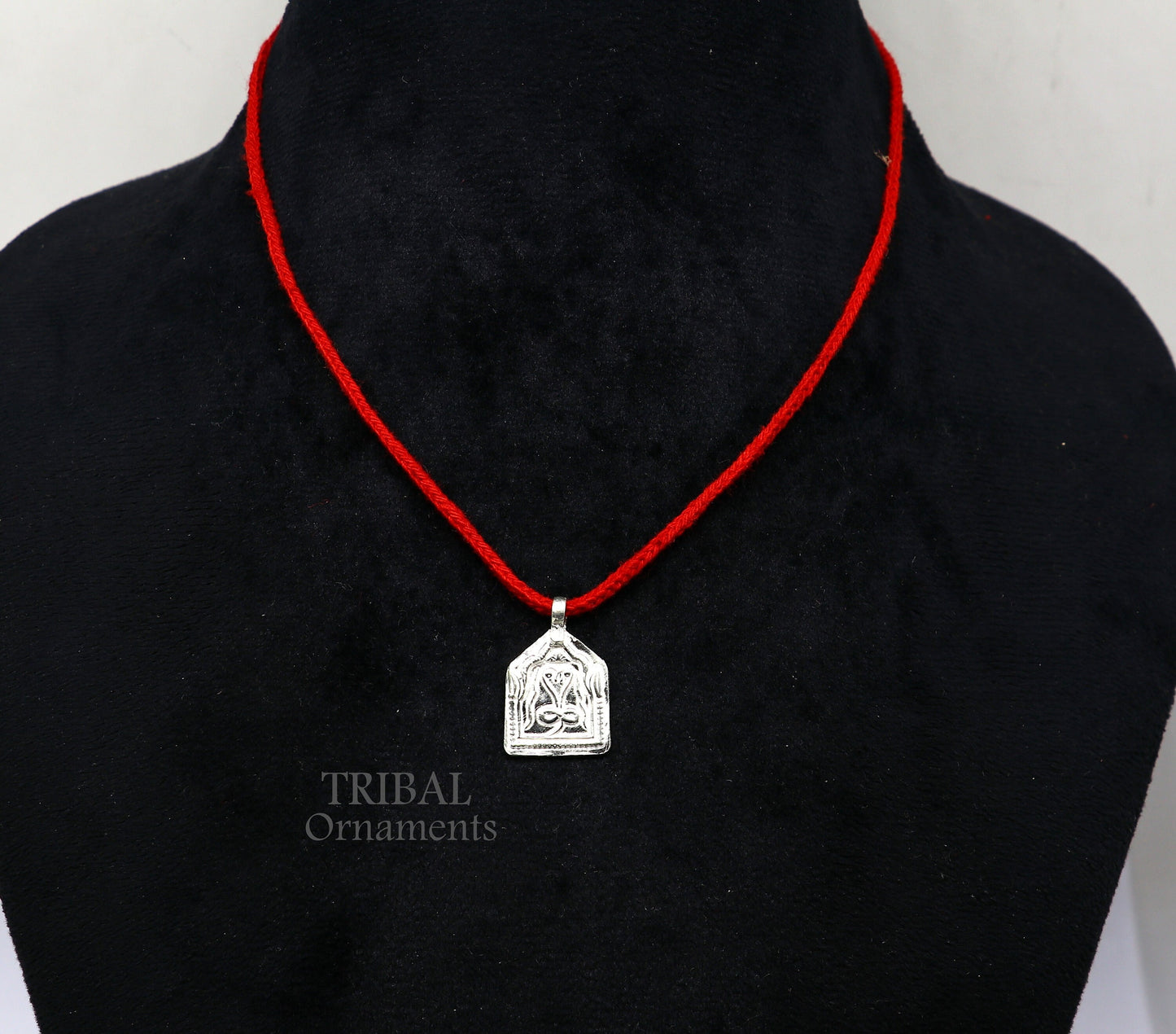 Handmade Indian ethnic deity snake pendant, 925 sterling silver vintage design trendy pendant jewelry, belly dance tribal jewelry nsp566 - TRIBAL ORNAMENTS