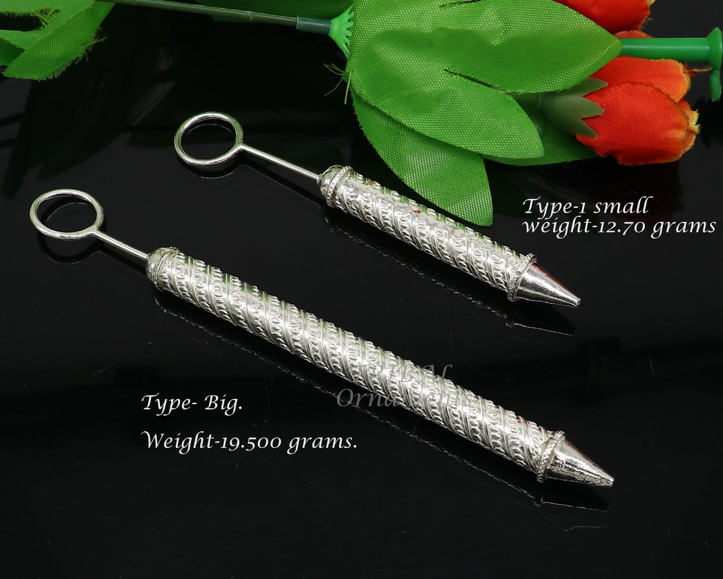 925 sterling silver new trendy Holi special Laddu Gopala colorful water Pichkari and Bucket best gift to Lord Krishna accessories su1008 - TRIBAL ORNAMENTS
