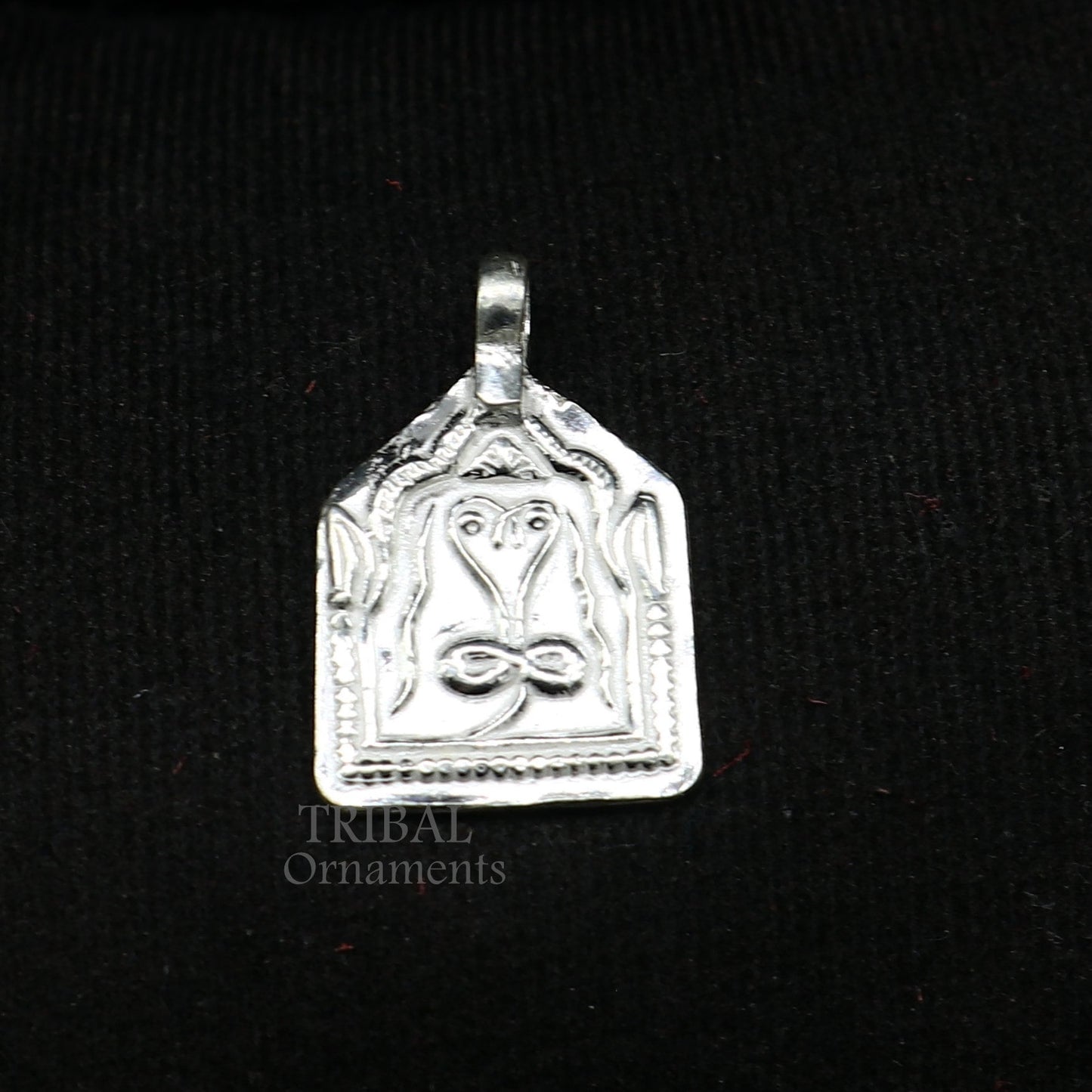 Handmade Indian ethnic deity snake pendant, 925 sterling silver vintage design trendy pendant jewelry, belly dance tribal jewelry nsp566 - TRIBAL ORNAMENTS