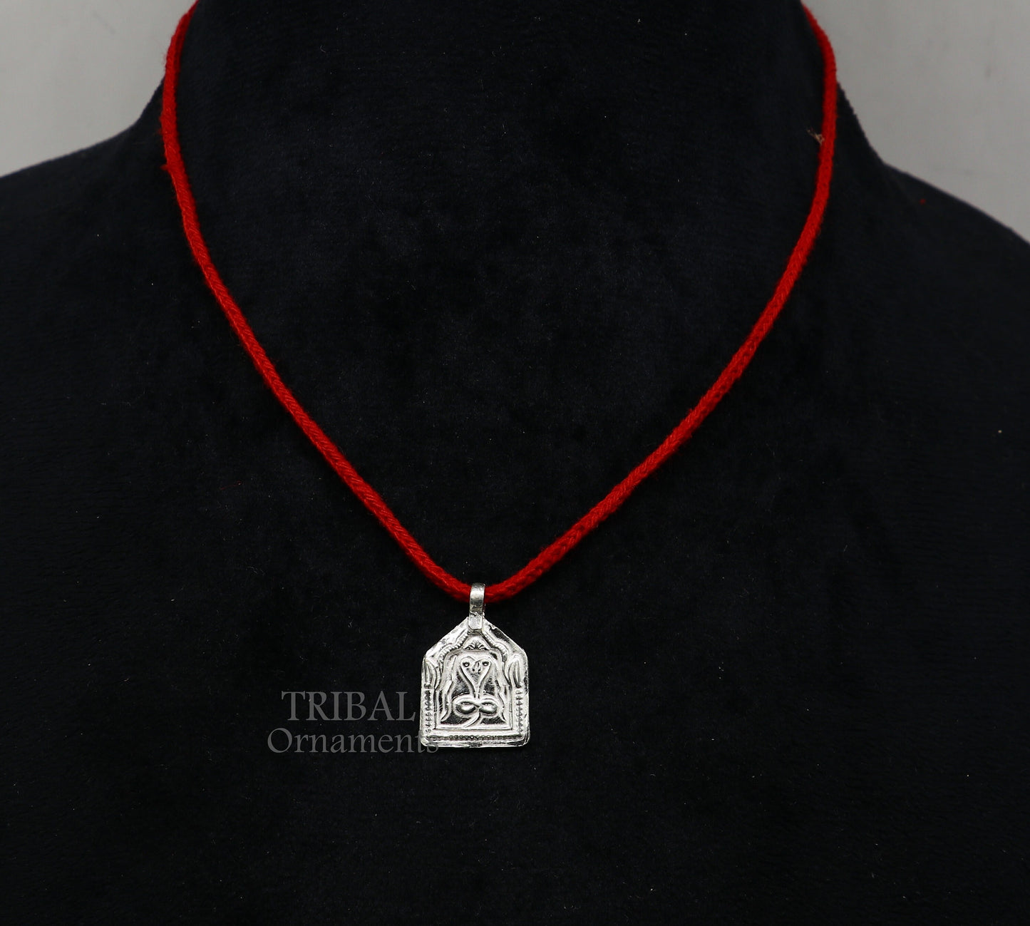 Handmade Indian ethnic deity snake pendant, 925 sterling silver vintage design trendy pendant jewelry, belly dance tribal jewelry nsp566 - TRIBAL ORNAMENTS