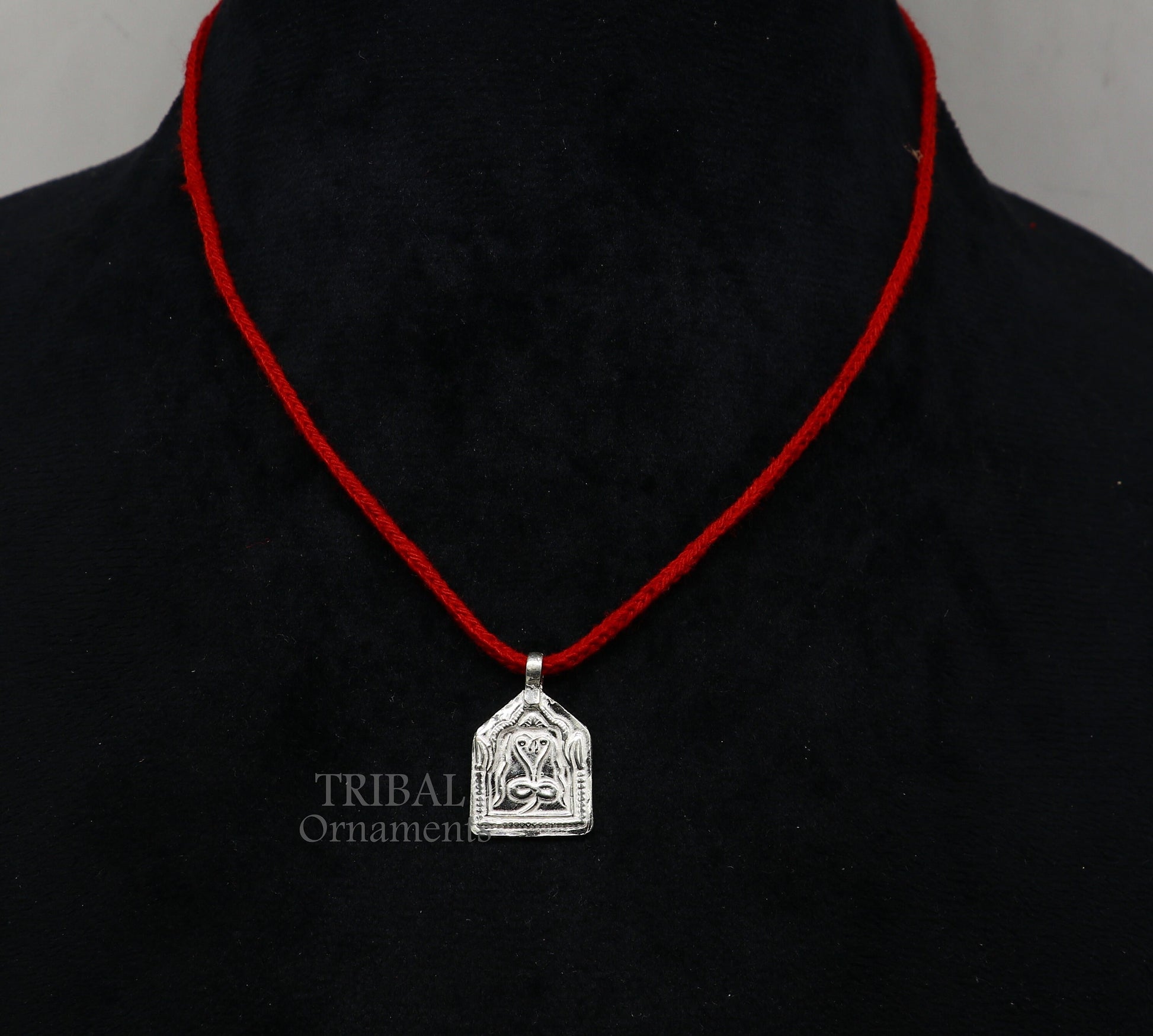 Handmade Indian ethnic deity snake pendant, 925 sterling silver vintage design trendy pendant jewelry, belly dance tribal jewelry  nsp566 - TRIBAL ORNAMENTS