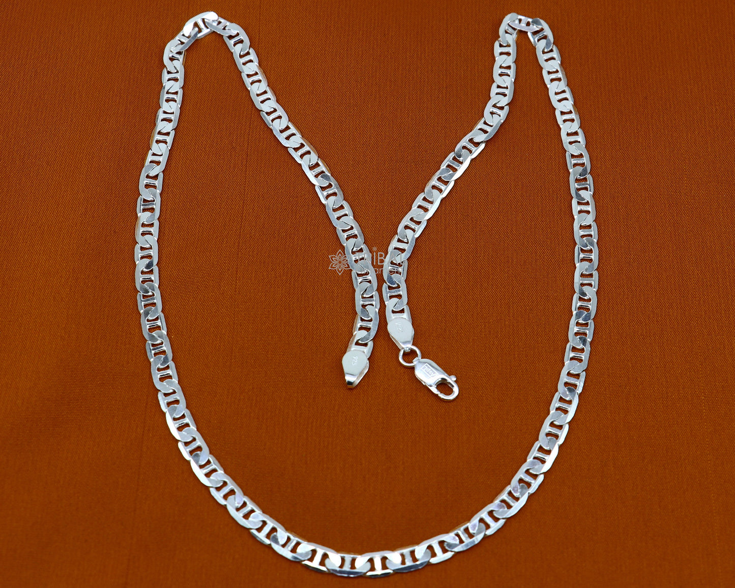 20" OR 24" 5.5MM 925 sterling silver handmade solid fancy stylish silver chain necklace Nawabi chain best gifting jewelry from India ch239 - TRIBAL ORNAMENTS