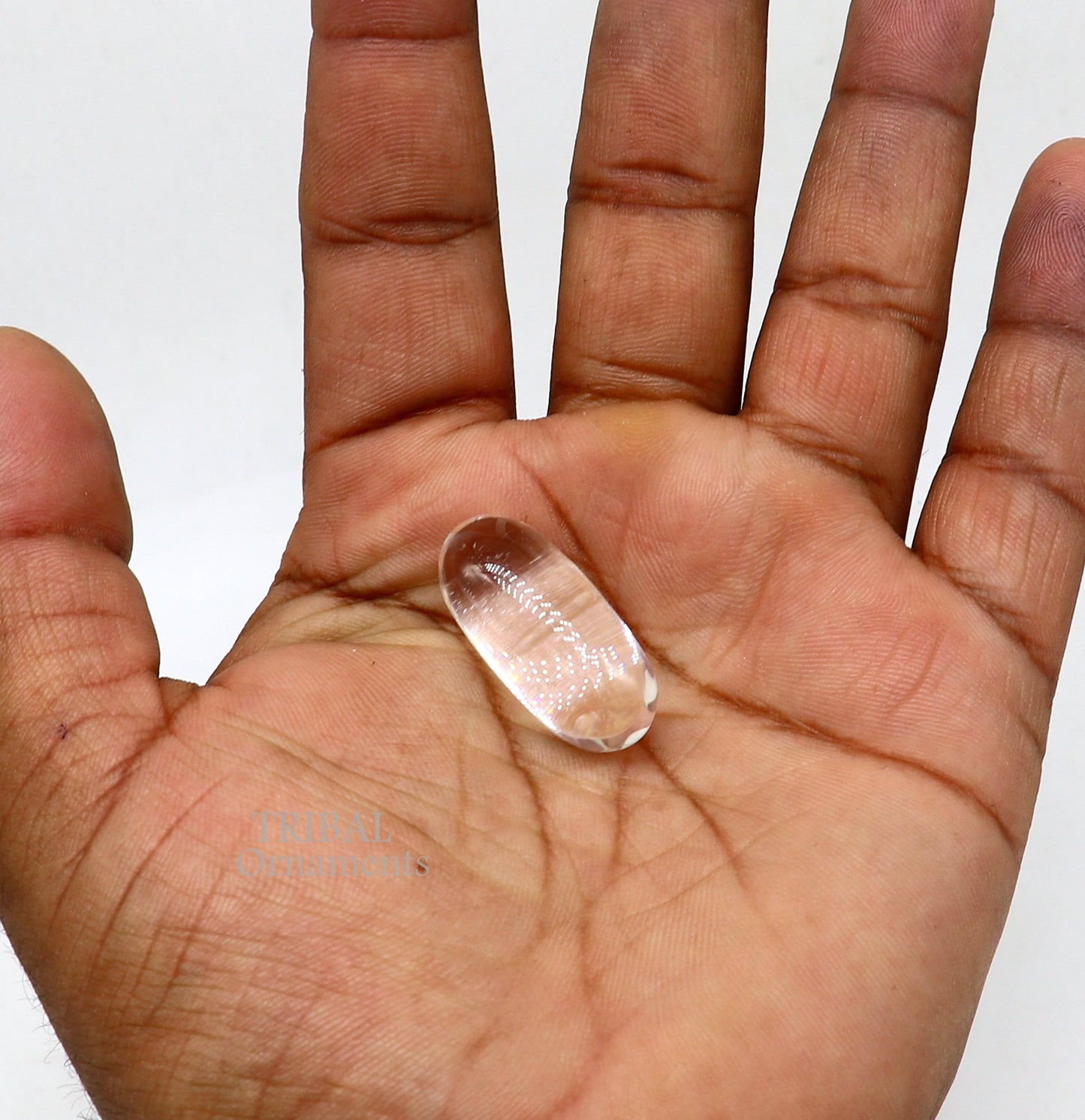 1.2" Natural sphatik crystal stone divine lor shiva lingam statue, amazing sphatik lingam puja article for wealth and prosperity stna27 - TRIBAL ORNAMENTS
