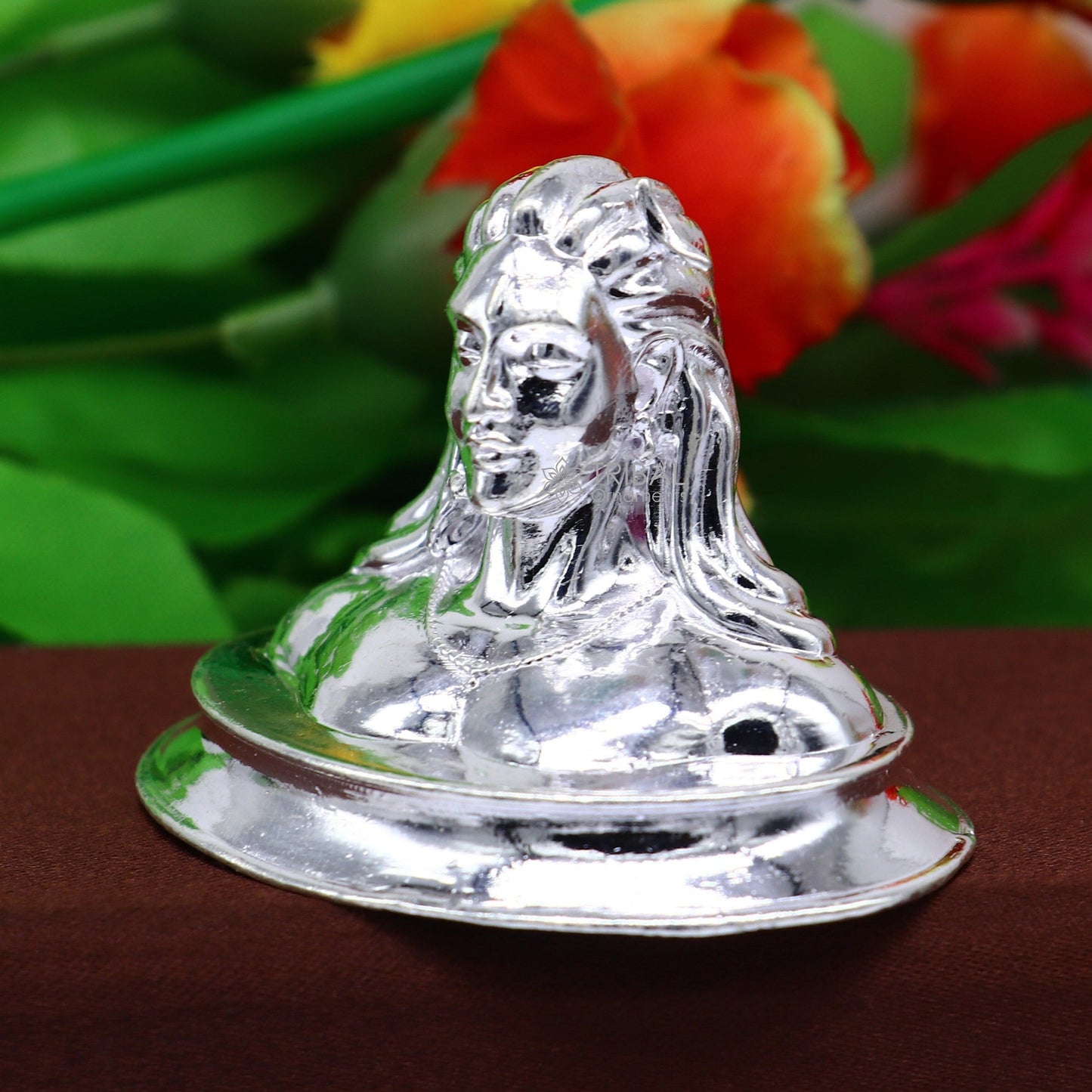 925 Sterling silver handmade hindu Lord Shiva divine statue figurine, puja articles best silver sculpture article for home and car art601 - TRIBAL ORNAMENTS