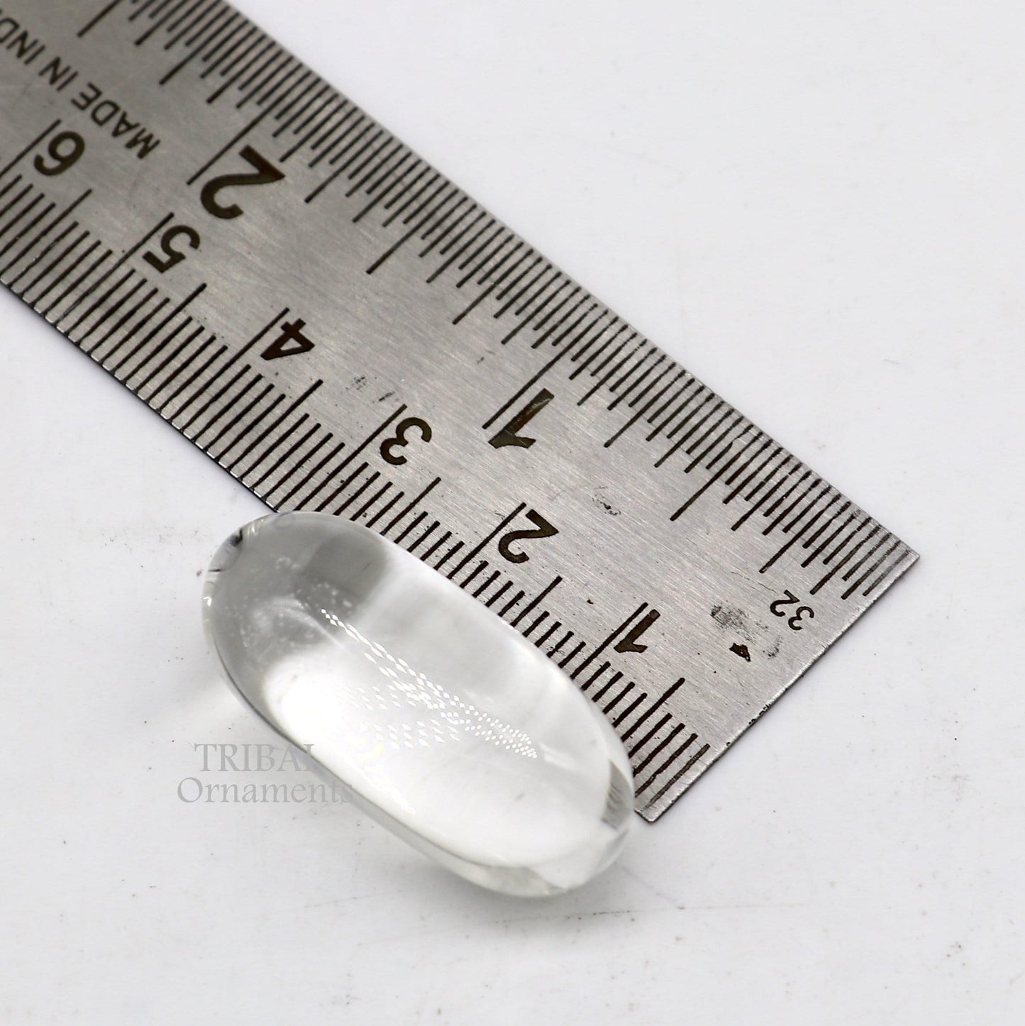 1.2" Natural sphatik crystal stone divine lor shiva lingam statue, amazing sphatik lingam puja article for wealth and prosperity stna27 - TRIBAL ORNAMENTS