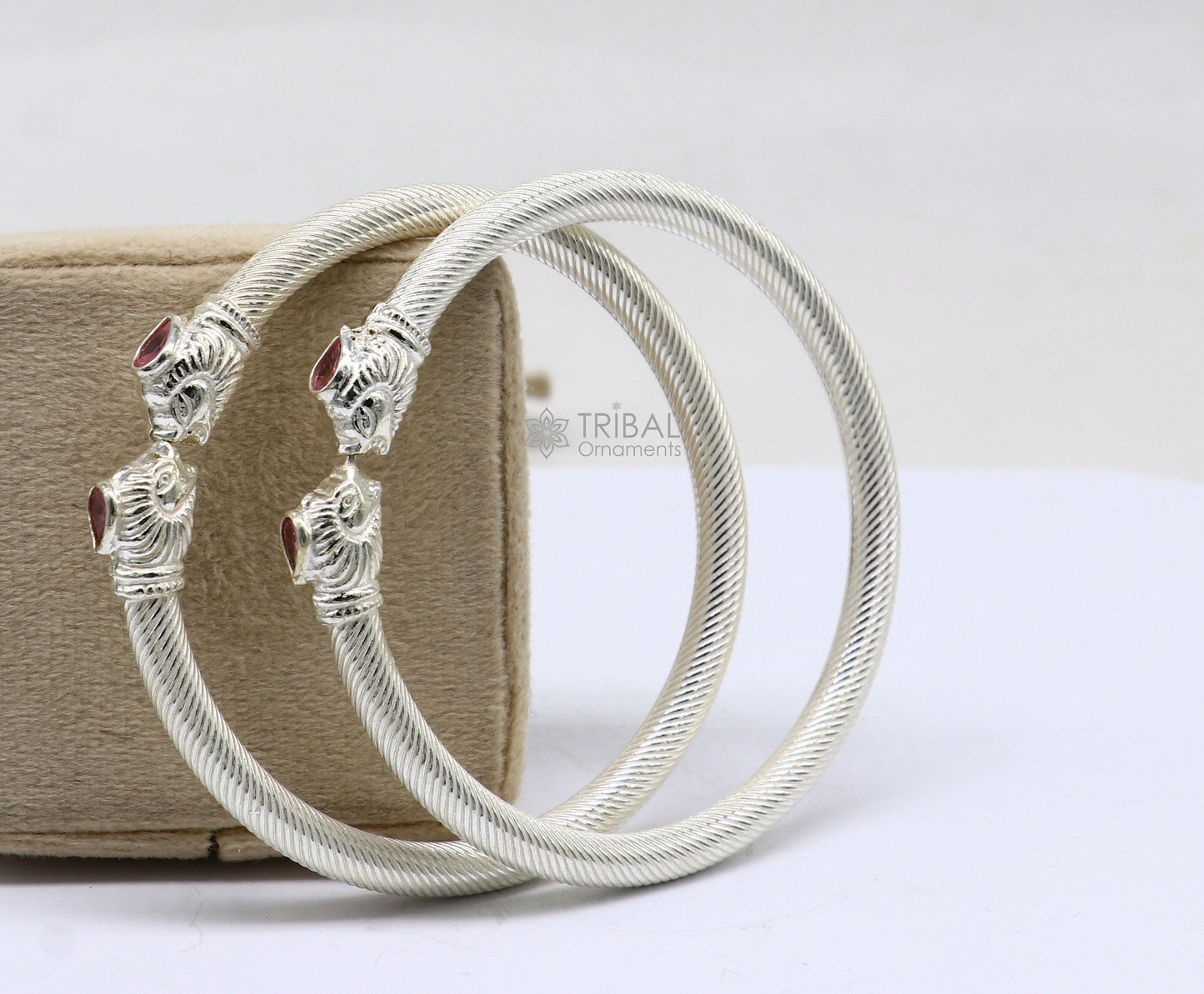 Lion face design cultural trendy 925 sterling silver handmade kada bracelet for men's and girl's, best delicate Light weight jewelry nsk674 - TRIBAL ORNAMENTS