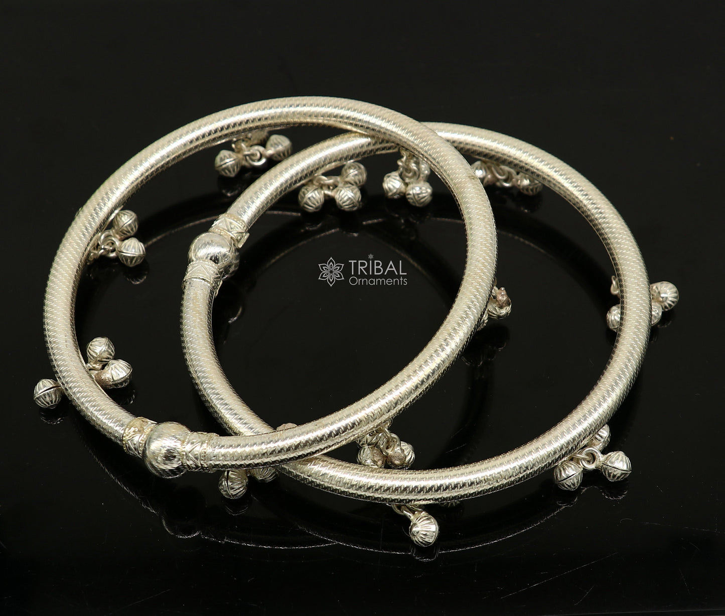 925 sterling silver ankle kada jewelry, best ankle bracelet feet jewelry, unique cultural functional brides anklet jewelry nsfk95 - TRIBAL ORNAMENTS