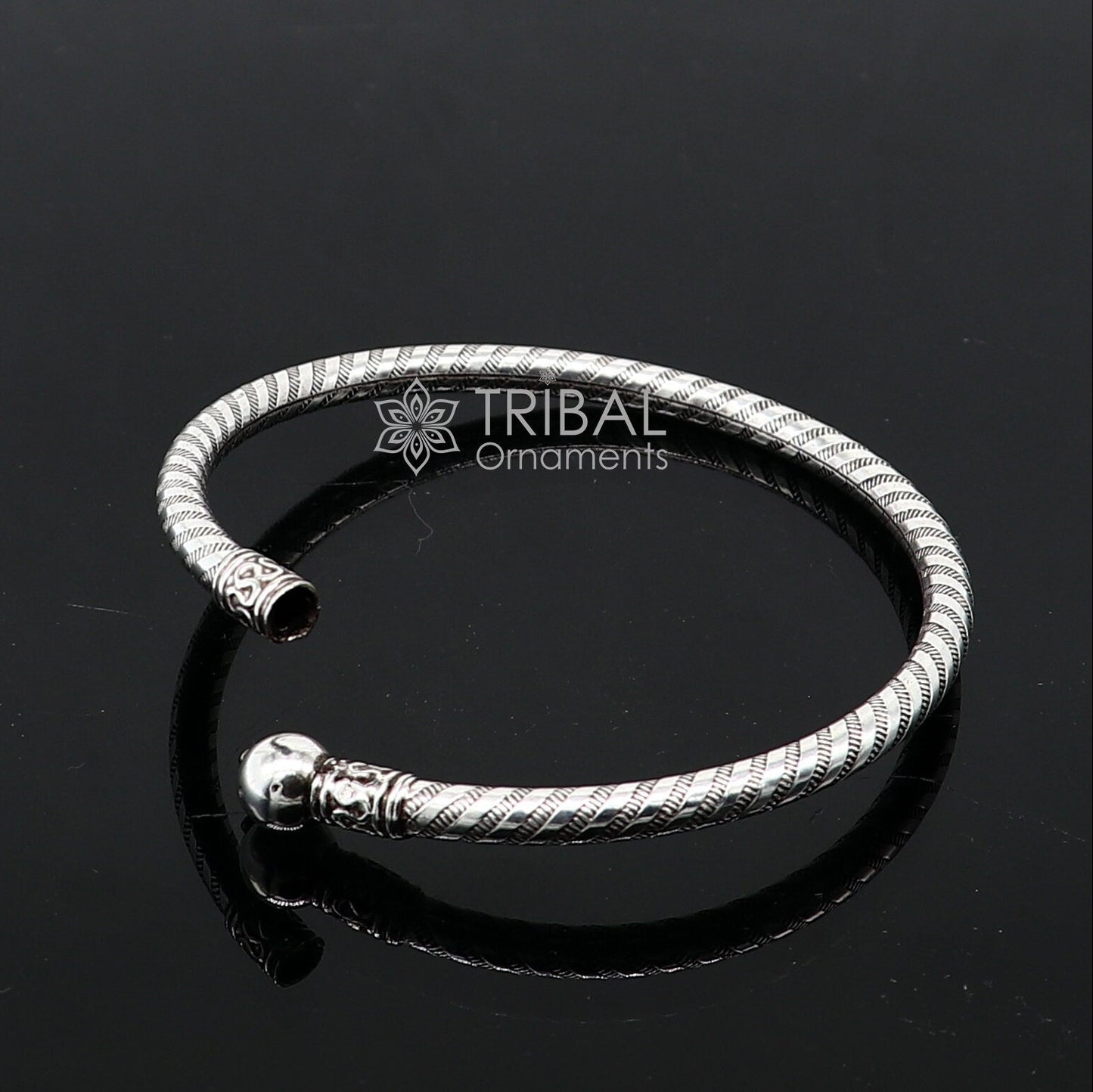 925 sterling silver handmade plain design cultural trendy kada bracelet for men's and girl's, best delicate Light weight jewelry nsk661 - TRIBAL ORNAMENTS