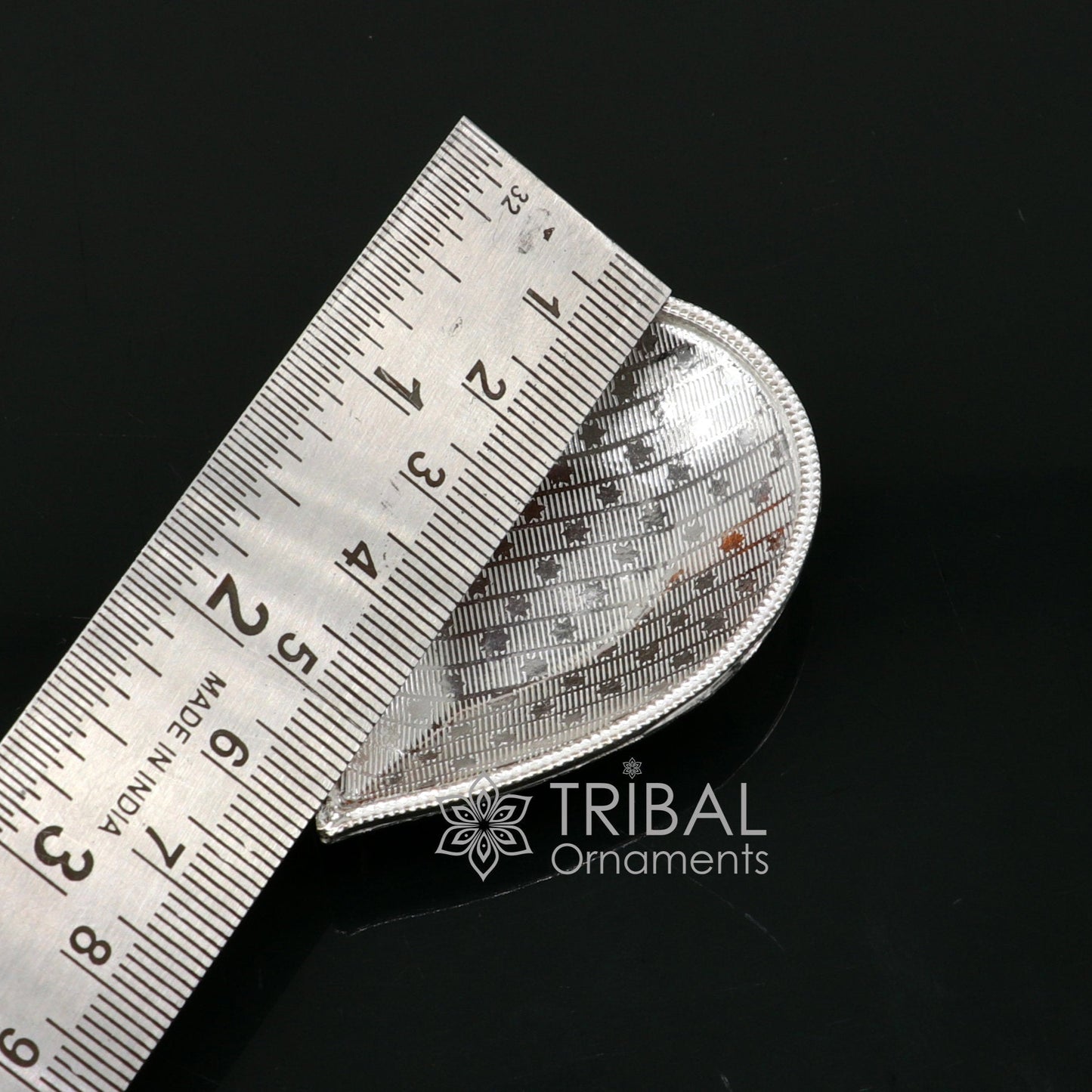 925 Sterling Silver handmade tilak bowl, sindur bowl, kesar chandan, saffron sandal bowl, puja Deepak utensils temple artilce su1055 - TRIBAL ORNAMENTS
