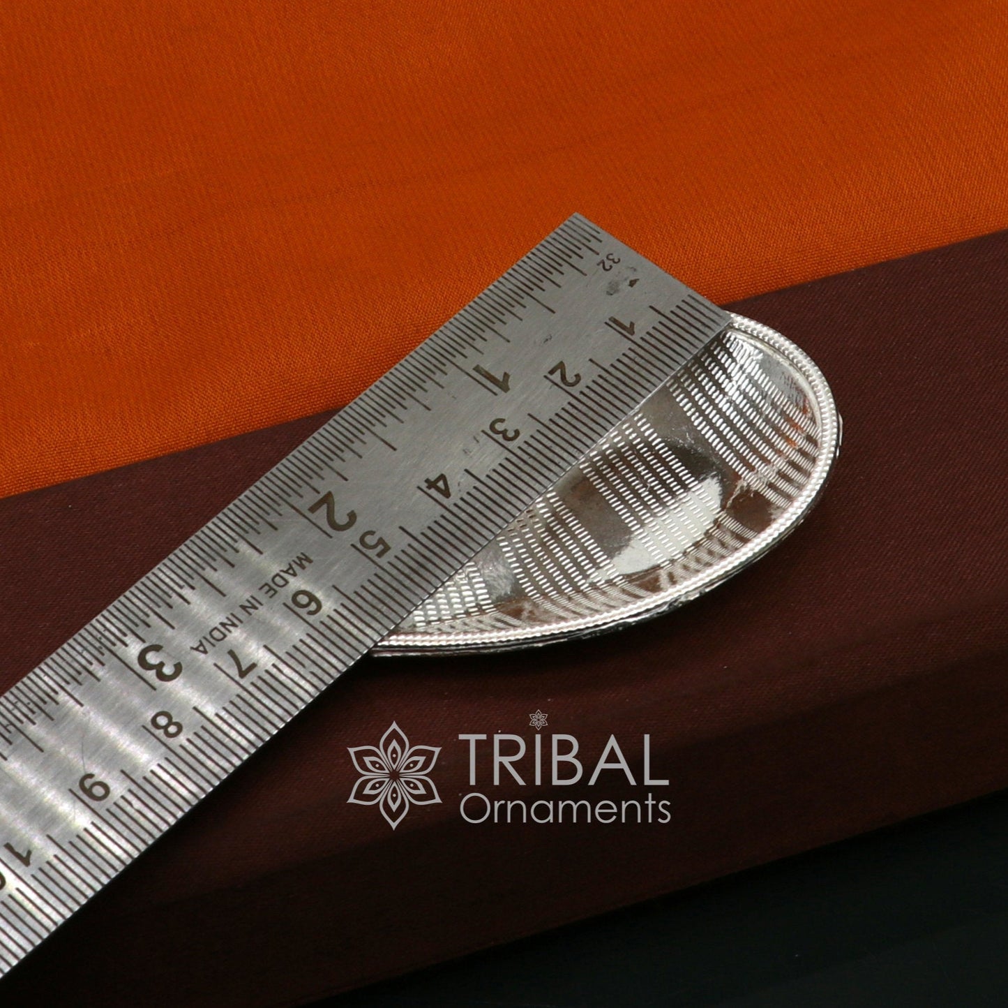 925 Sterling Silver handmade tilak bowl, sindur bowl, kesar chandan, saffron sandal bowl, puja Deepak utensils temple artilce su1056 - TRIBAL ORNAMENTS