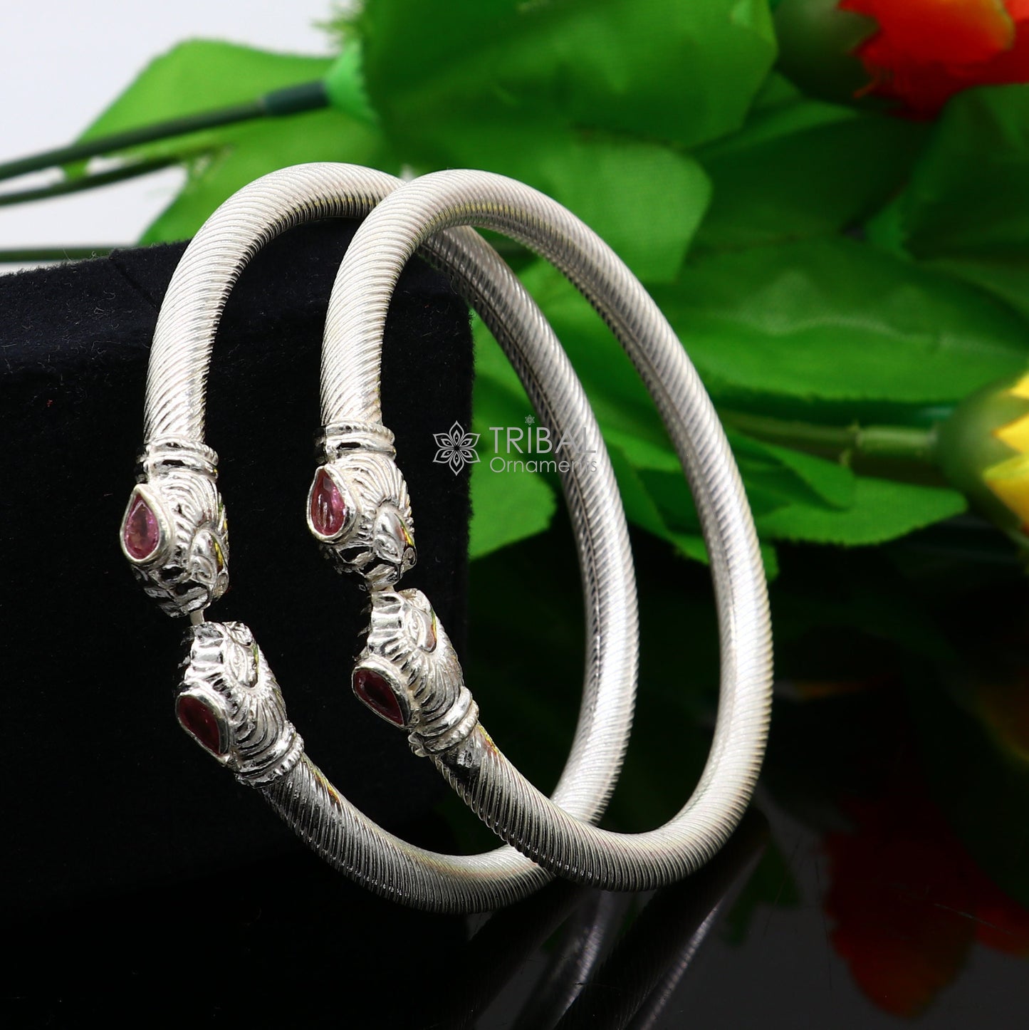 Lion face design cultural trendy 925 sterling silver handmade kada bracelet for men's and girl's, best delicate Light weight jewelry nsk674 - TRIBAL ORNAMENTS