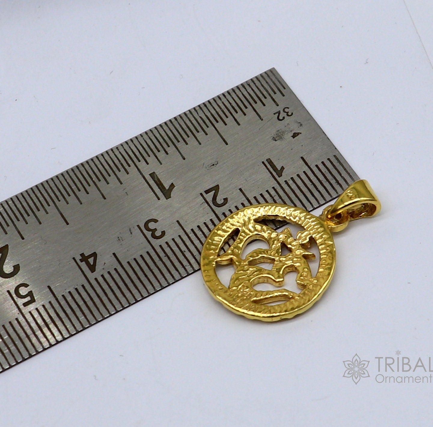 Divine matra pendant 925 sterling silver handmade OM 'AUM' pendant, amazing stylish unisex pendant locket gold polished jewelry nsp606 - TRIBAL ORNAMENTS