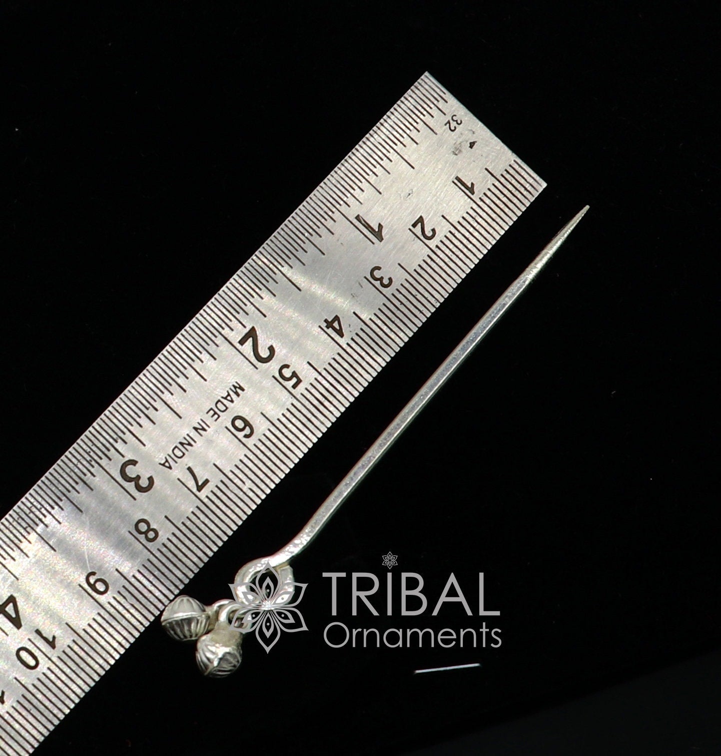 3 inches long handmade solid 925 sterling silver eyeliner stick, kajal sticks, surma stick, fabulous brides vintage style gift su1062 - TRIBAL ORNAMENTS