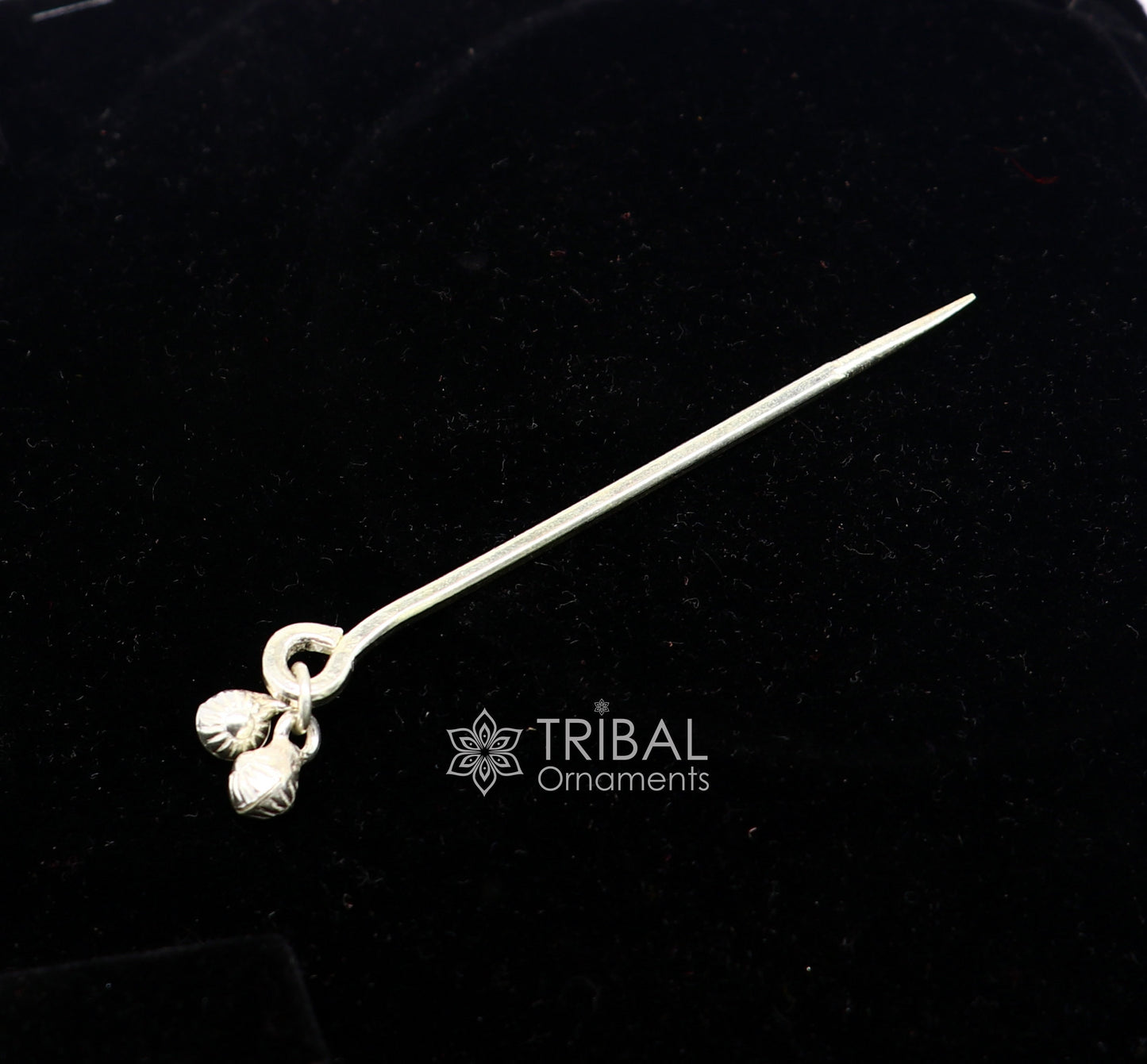 3 inches long handmade solid 925 sterling silver eyeliner stick, kajal sticks, surma stick, fabulous brides vintage style gift su1062 - TRIBAL ORNAMENTS