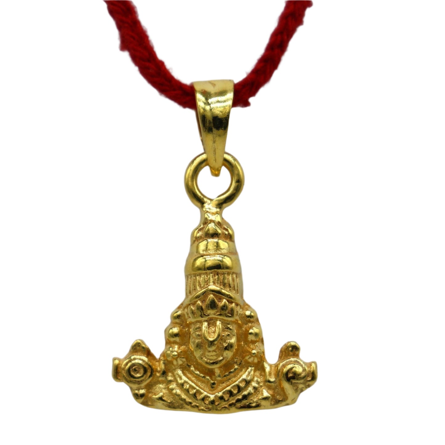 925 sterling silver vintage stylish idol Tirupati balaji amazing design Gold polished over silver Krishna pendant gifting jewelry nsp599 - TRIBAL ORNAMENTS