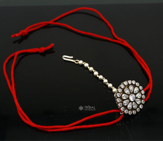 Indian traditional cultural vintage style mangtika amazing hair jewellery head jewelry 925 sterling silver tika ethnic tribal jewelry mt21 - TRIBAL ORNAMENTS