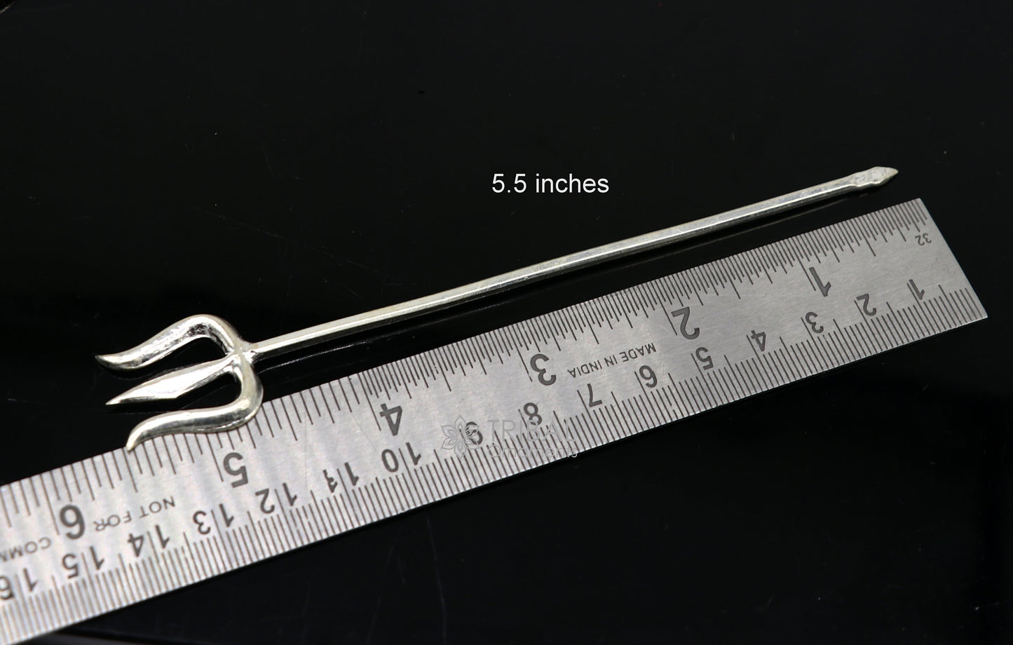 925 silver Divine Lord shiva Trident Trishul puja article utensils, goddess trishul trident , god accessories from india su1106 - TRIBAL ORNAMENTS