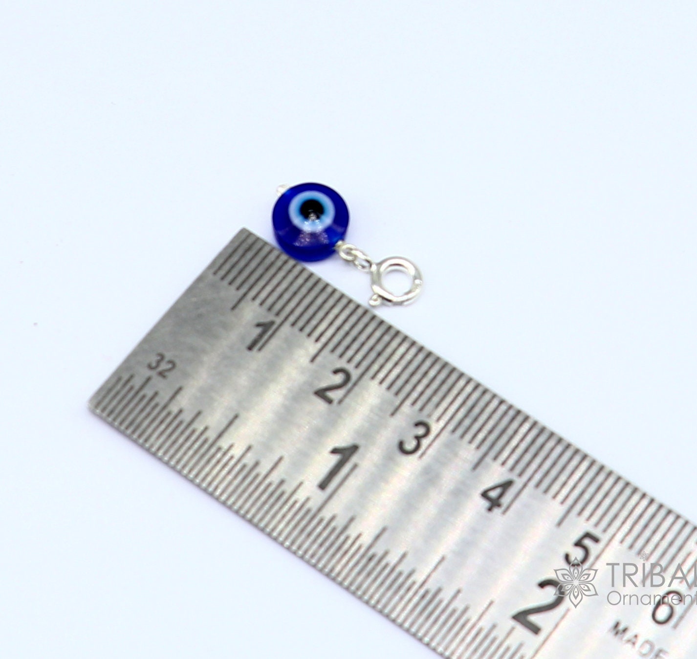 925 Sterling silver evil eye handmade Pendant amazing customized drop dangle evil eyes jewelry for girl's kids or baby's nsp620 - TRIBAL ORNAMENTS