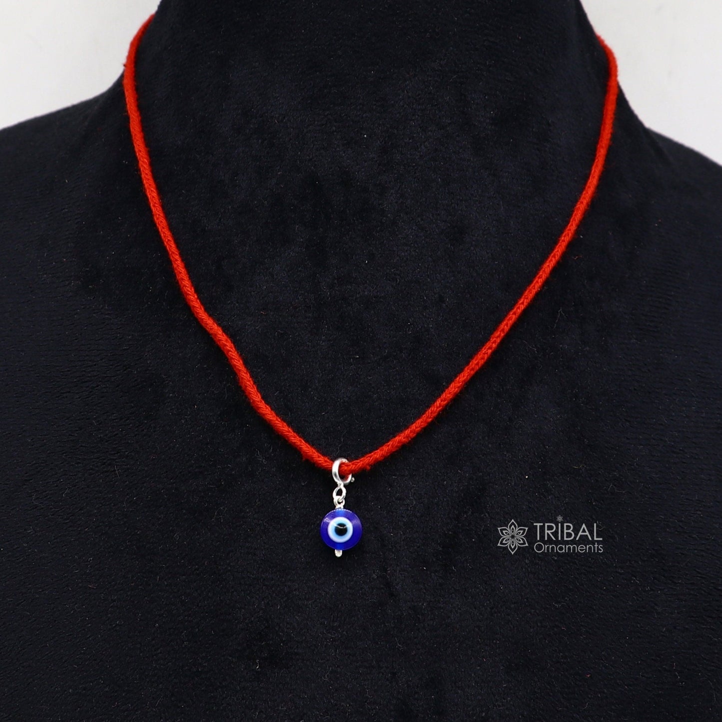 925 Sterling silver evil eye handmade Pendant amazing customized drop dangle evil eyes jewelry for girl's kids or baby's nsp620 - TRIBAL ORNAMENTS