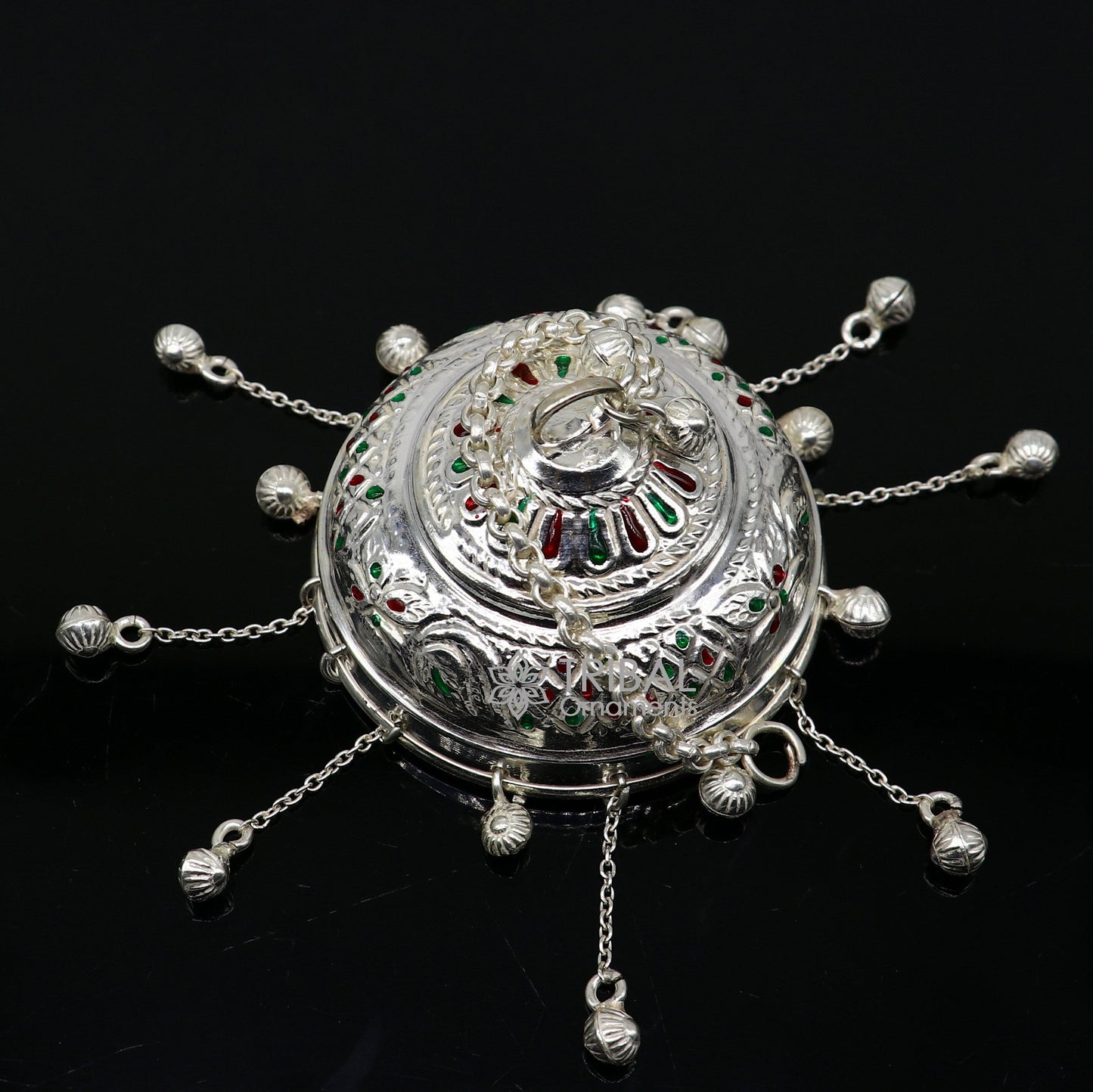 925 sterling Silver chattar/ chhatra, silver umbrella god temple art, Divine temple silver article, OR puja worshiping utensils su1114 - TRIBAL ORNAMENTS
