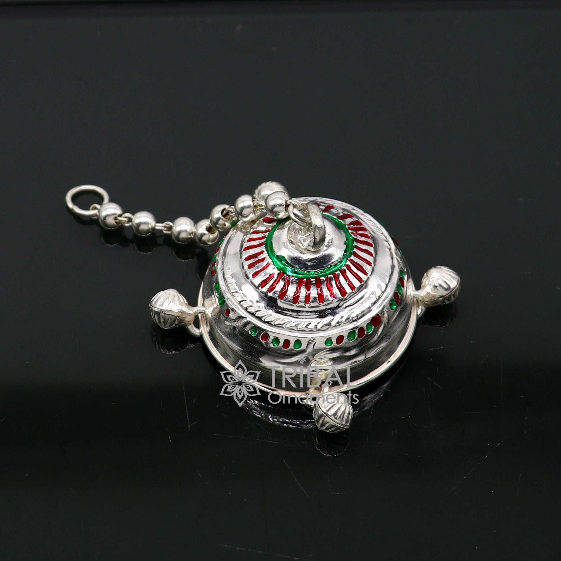 925 sterling Silver chattar/ chhatra, silver umbrella god temple art, Divine temple silver article, OR puja worshiping utensils su1115 - TRIBAL ORNAMENTS