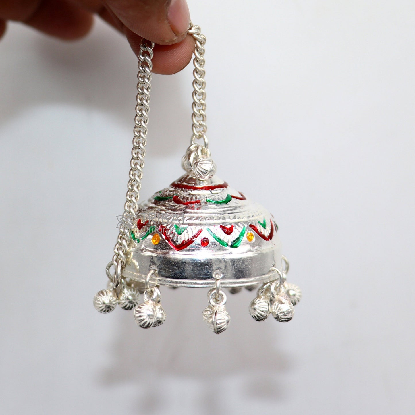925 sterling Silver chatter/ chhatra, silver umbrella god temple art, Divine temple silver article, OR puja worshipping utensils su1116 - TRIBAL ORNAMENTS