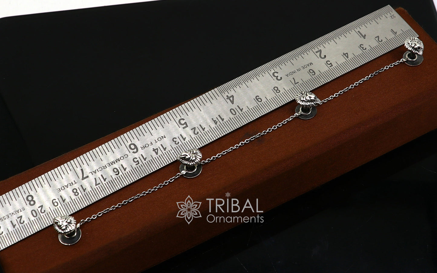 925 Sterling Silver lion face design set of 4 kurta Buttons for Fashion Perfection, silver cufflinks, cultural trendy jewelry btn36 - TRIBAL ORNAMENTS