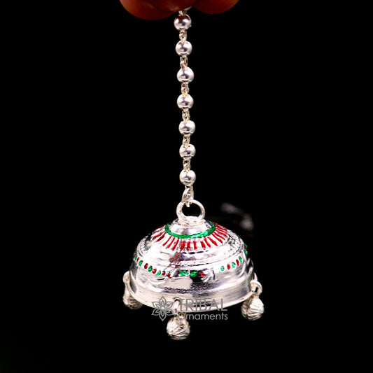 925 sterling Silver chattar/ chhatra, silver umbrella god temple art, Divine temple silver article, OR puja worshiping utensils su1115 - TRIBAL ORNAMENTS