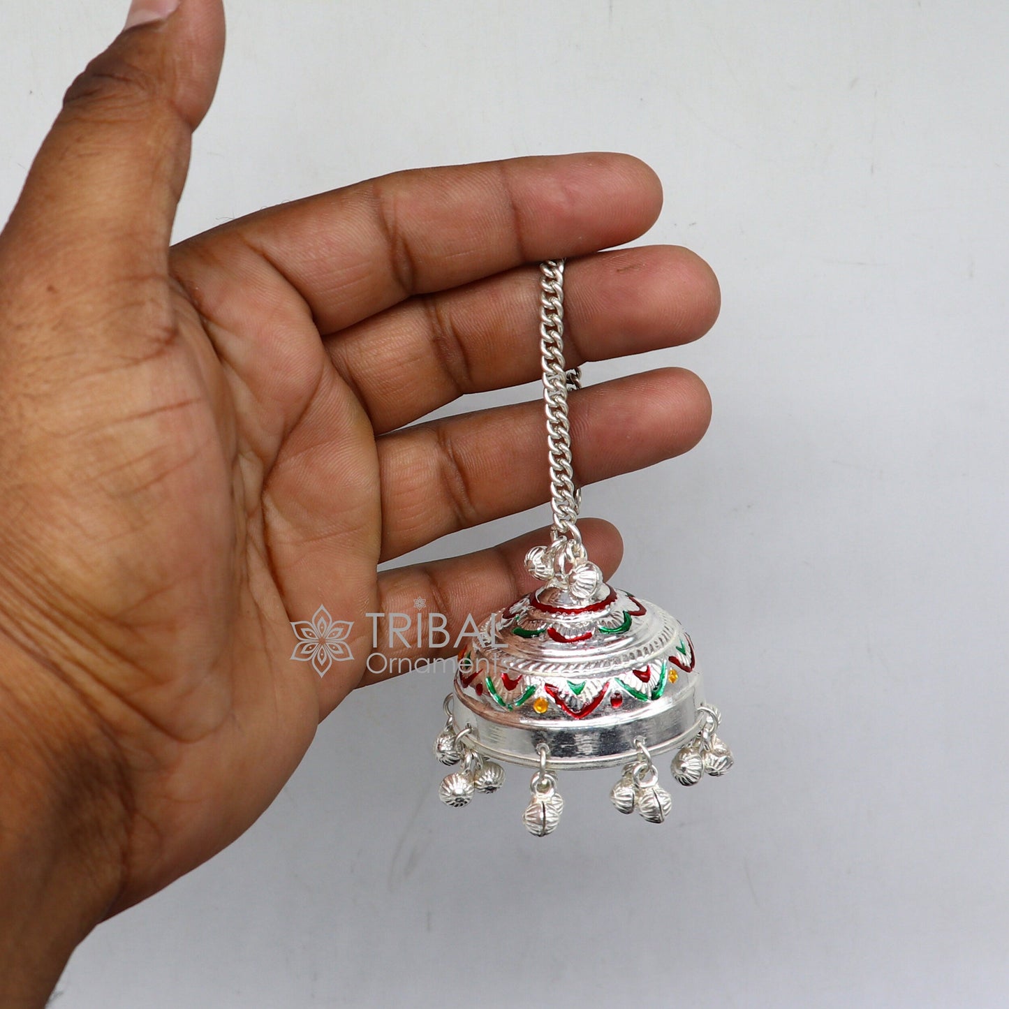 925 sterling Silver chatter/ chhatra, silver umbrella god temple art, Divine temple silver article, OR puja worshipping utensils su1116 - TRIBAL ORNAMENTS