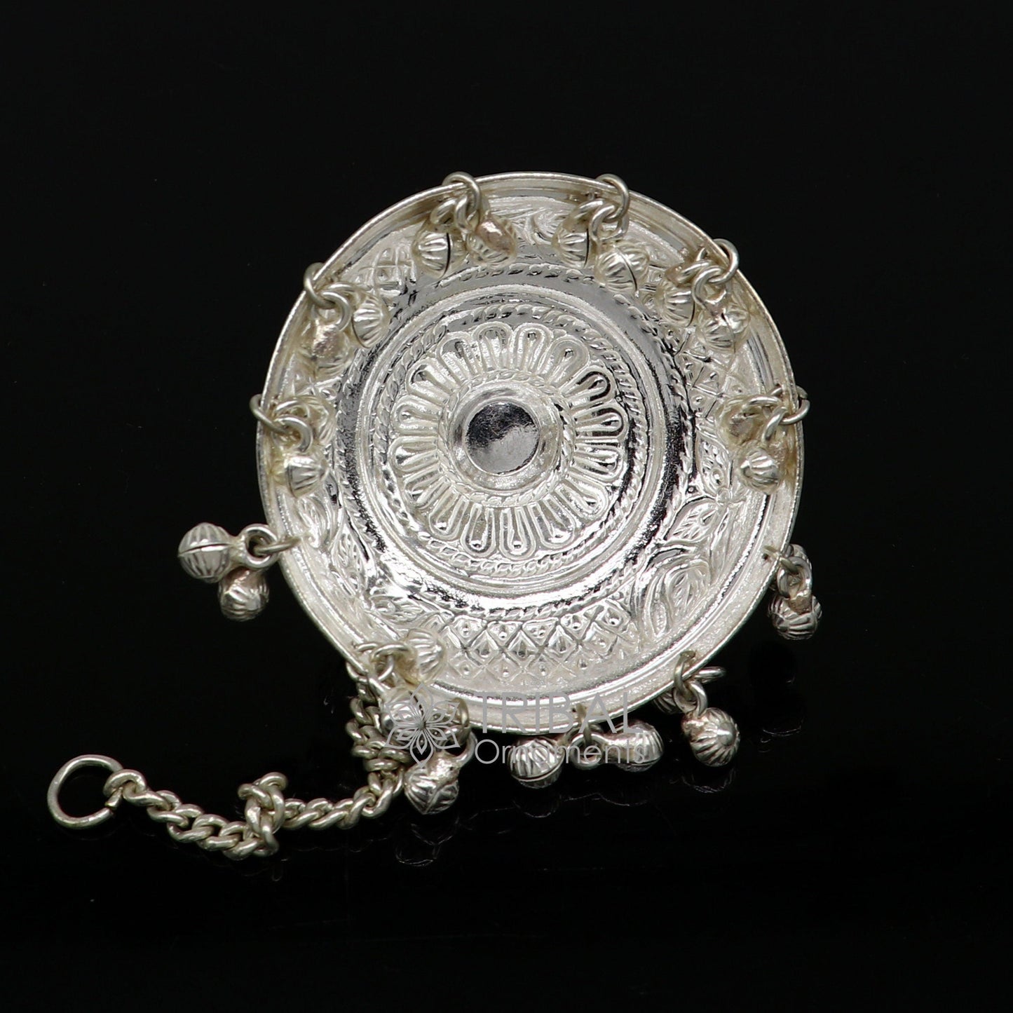 925 sterling Silver chatter/chatar, silver umbrella god temple art, Silver chandelier for temple Puja worshipping utensils su1120 - TRIBAL ORNAMENTS