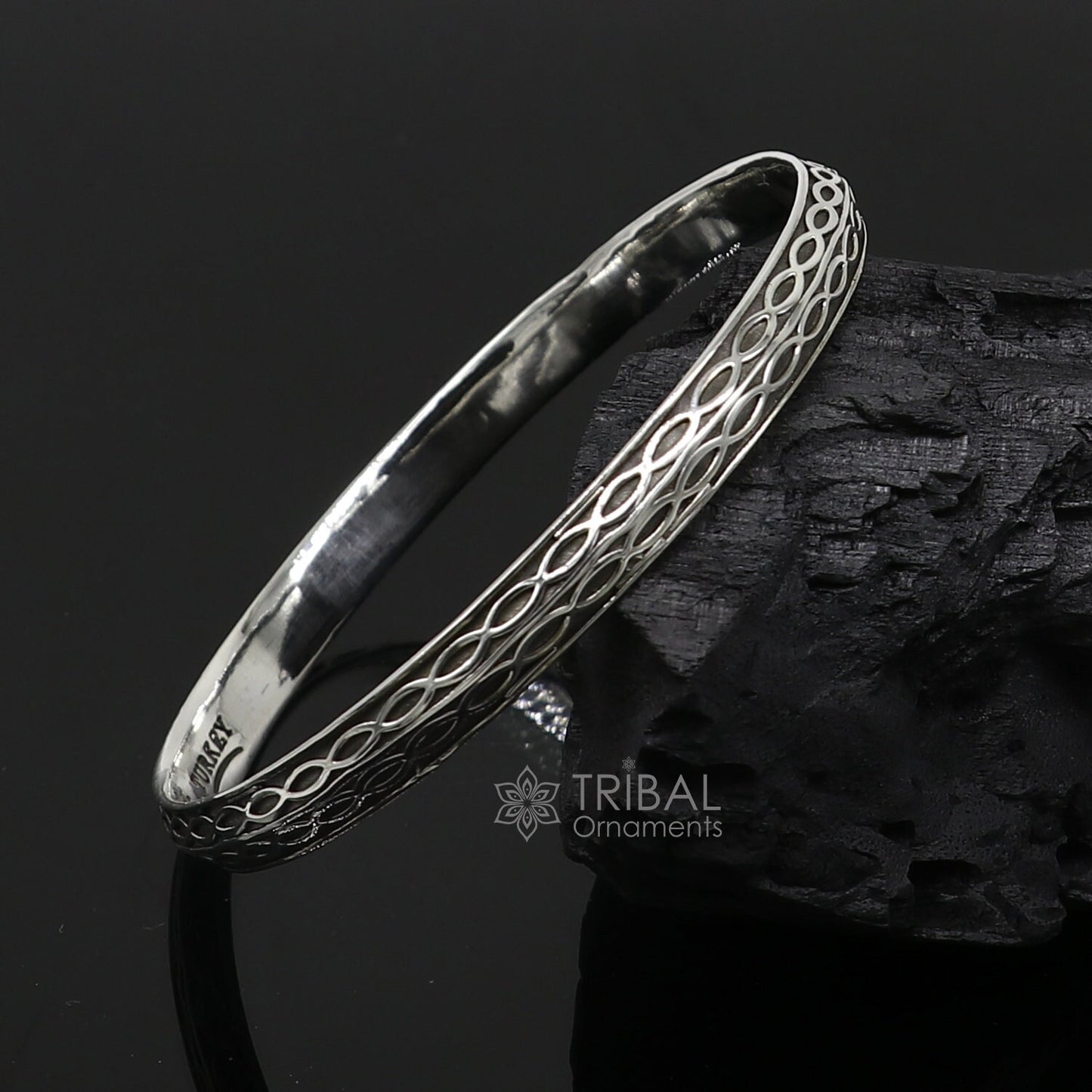 925 sterling silver handmade Punjabis shikha men's women's kada bracelet, amazing designer kada fashion delicate kada nsk694 - TRIBAL ORNAMENTS