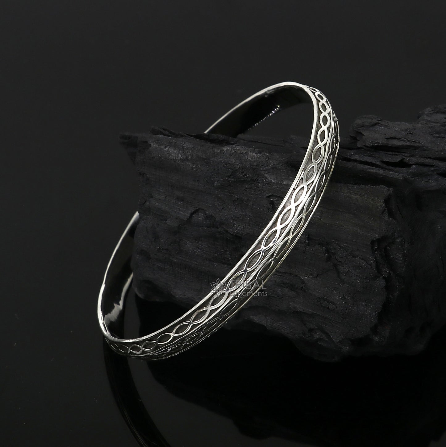 925 sterling silver handmade Punjabis shikha men's women's kada bracelet, amazing designer kada fashion delicate kada nsk694 - TRIBAL ORNAMENTS