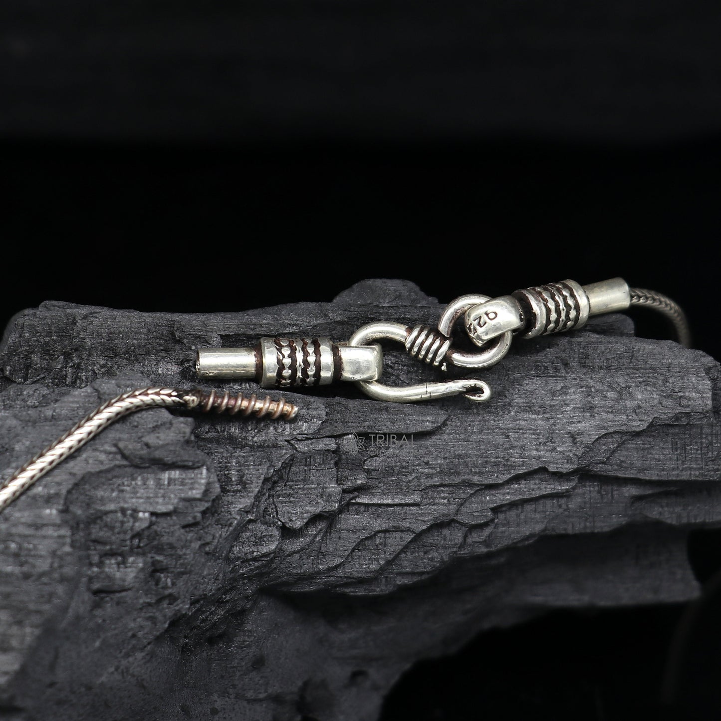 Exclusive design solid 925 sterling silver excellent unique hanuman mace bgota/gada sakha design stylish unisex gifting pendant nsp652 - TRIBAL ORNAMENTS
