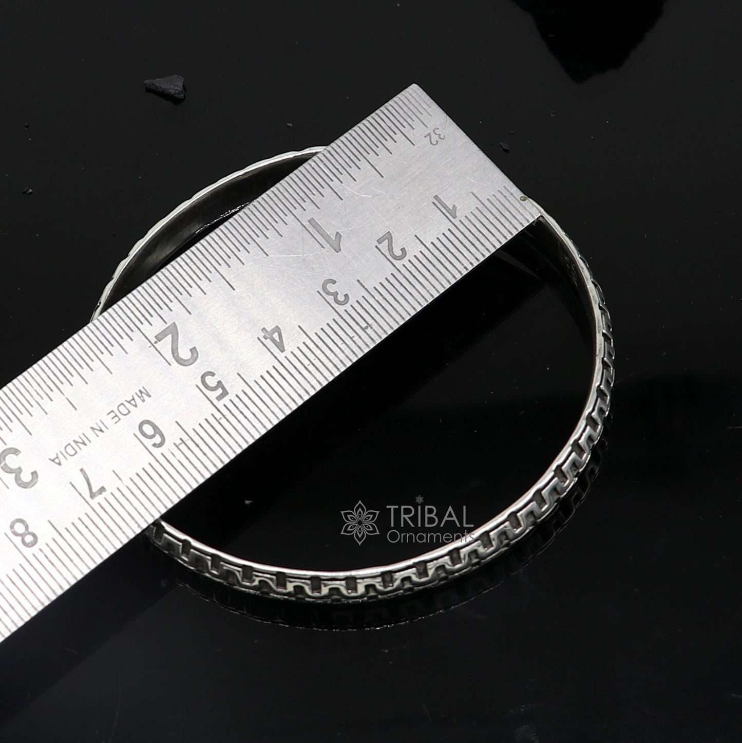 925 sterling silver handmade Punjabis shikha men's women's kada bracelet, amazing designer kada fashion delicate kada nsk690 - TRIBAL ORNAMENTS