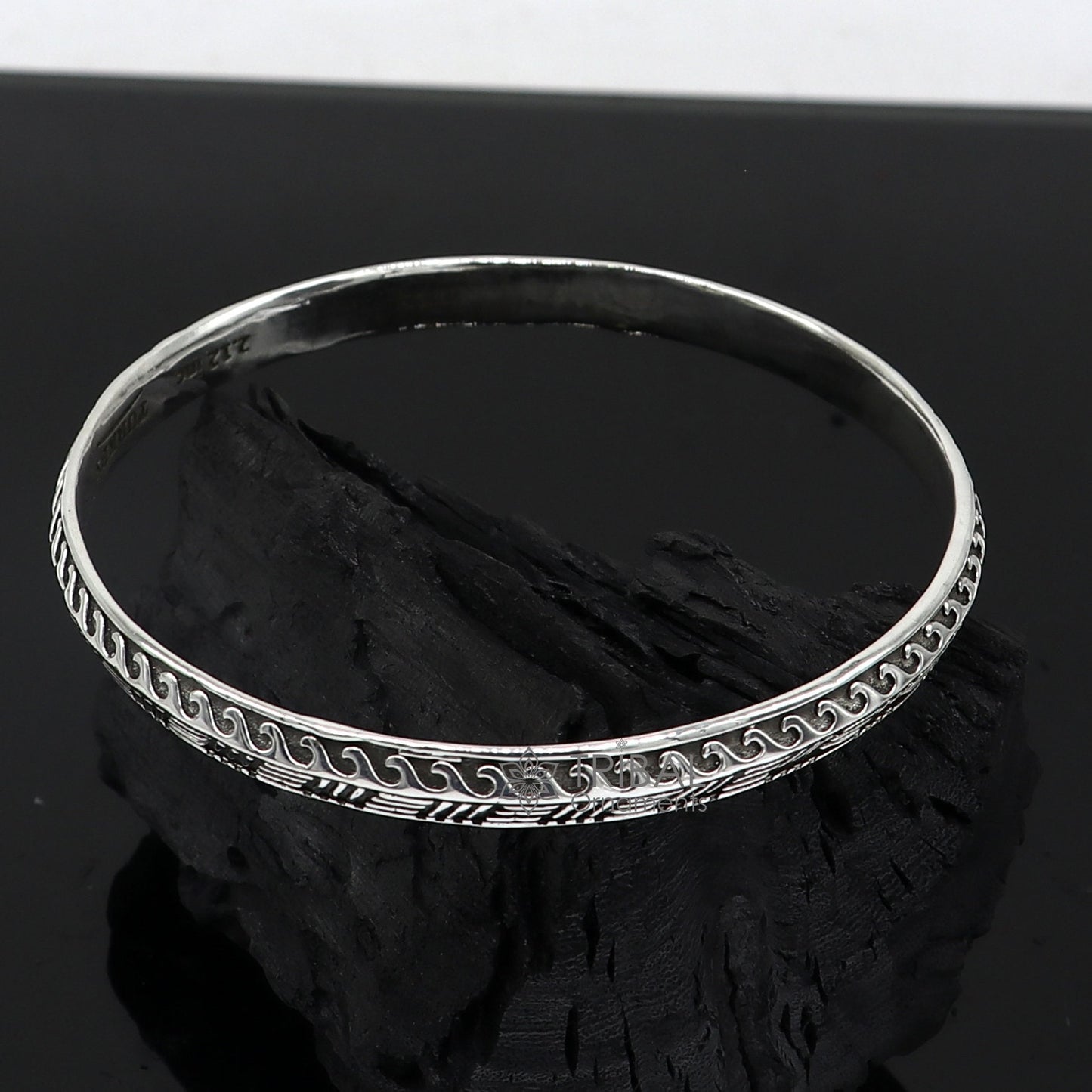 925 sterling silver handmade Punjabis shikha men's women's kada bracelet, amazing designer kada fashion delicate kada nsk691 - TRIBAL ORNAMENTS