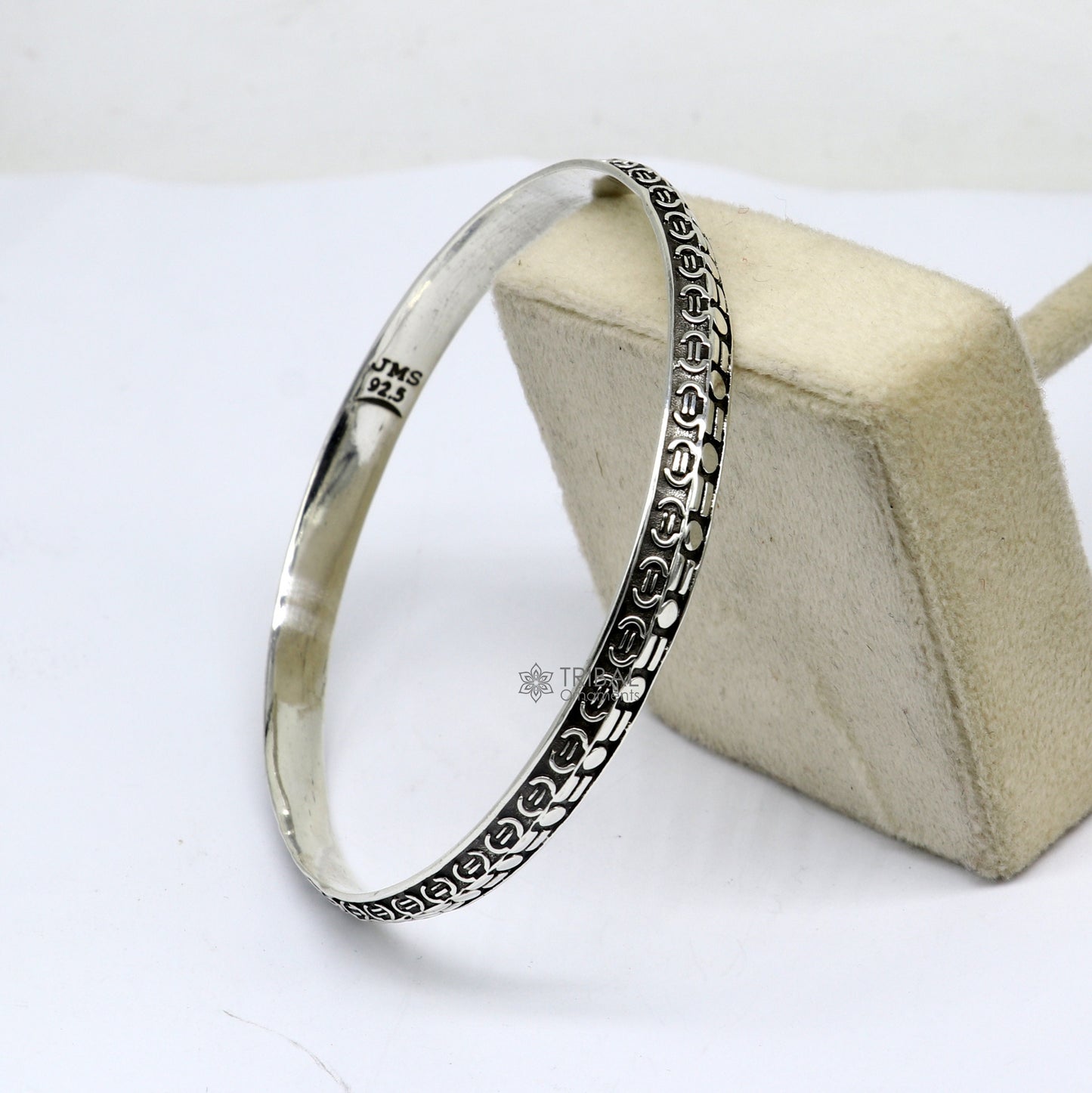 925 sterling silver handmade Punjabis shikha men's women's kada bracelet, amazing designer kada fashion delicate kada nsk692 - TRIBAL ORNAMENTS