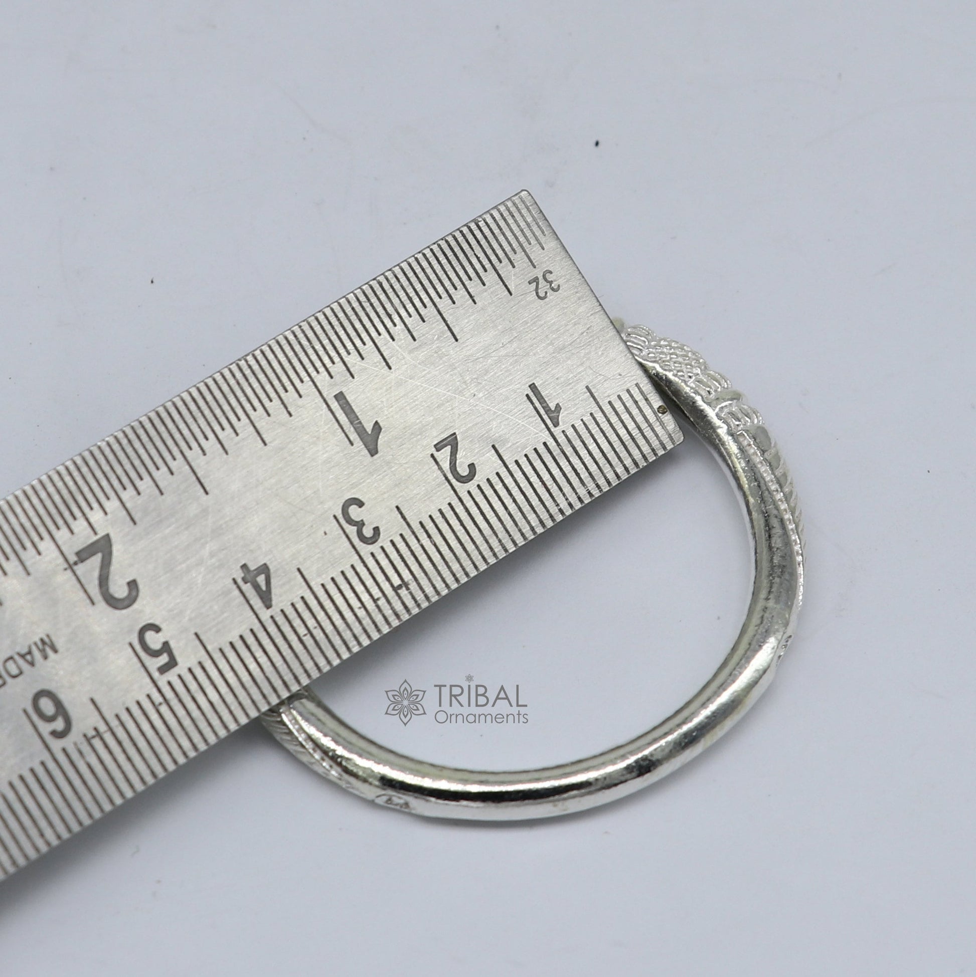 Amazing baby kada Solid 925 silver men's ethnic cultural crocodile face design vintage tribal kada bangle best kids gifting cuff kada nsk700 - TRIBAL ORNAMENTS