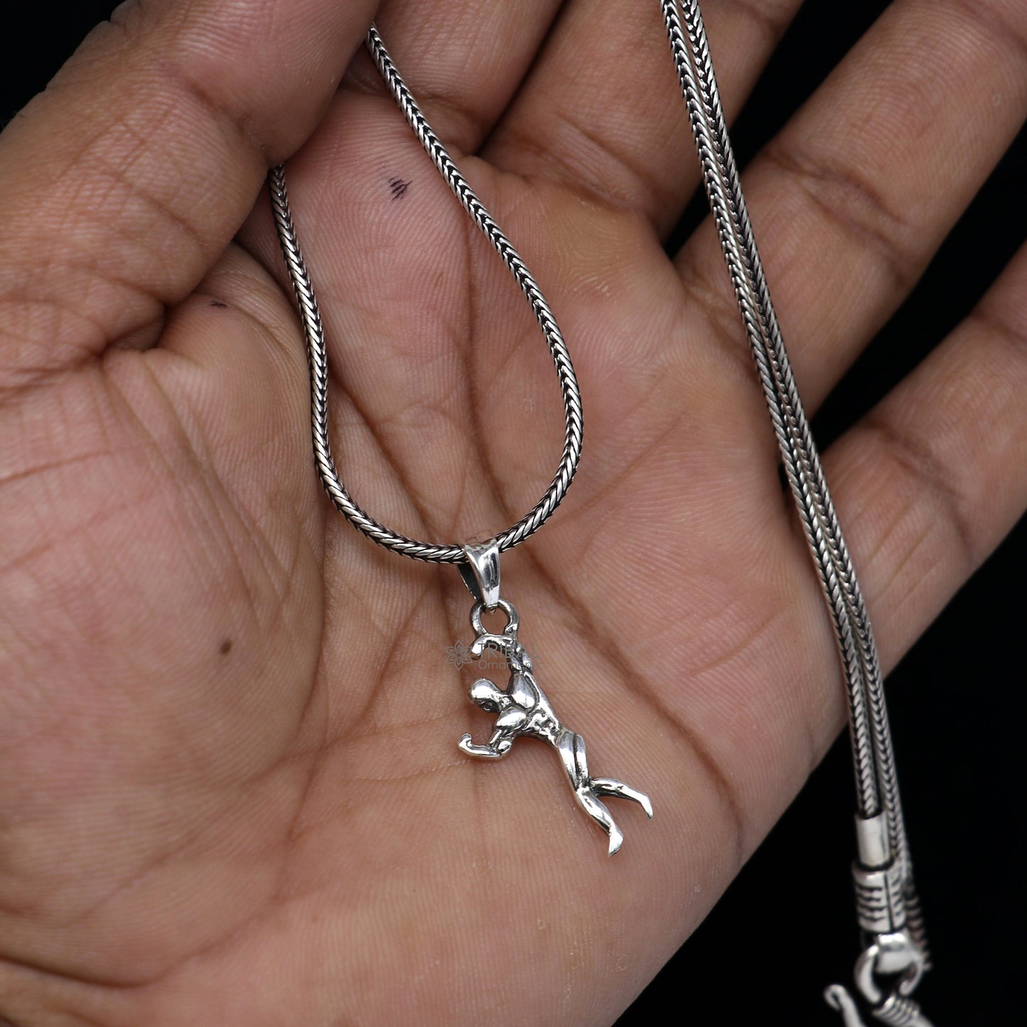 Exclusive design solid 925 sterling silver excellent unique body builder pendant unisex gifting pendant nsp653 - TRIBAL ORNAMENTS