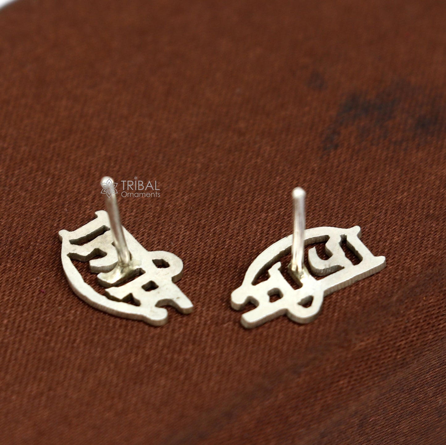 925 sterling silver handmade Goddess SEETA stud, best customized trendy vintage stud earring jewelry for unisex s1206 - TRIBAL ORNAMENTS