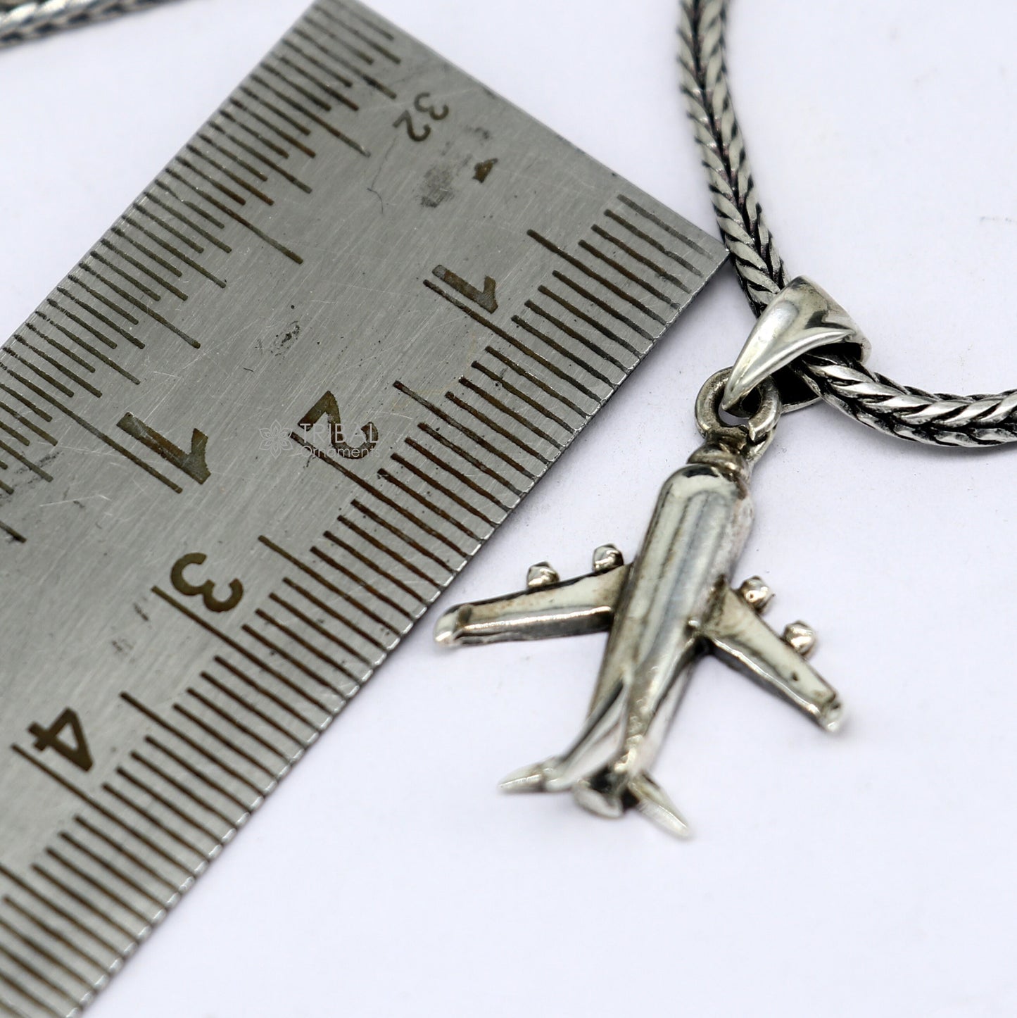 925 pure silver Divine AEROPLANE/Fiter jet pendant best gifting pendant, wheat chain necklace locket delicate unisex jewelry NSP754 - TRIBAL ORNAMENTS