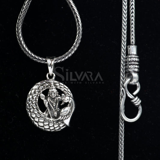 925 sterling silver Divine lord murugan KARTIKEYA pendant, excellent vintage designer silver handmade elegant pendant jewelry NSP683 - TRIBAL ORNAMENTS