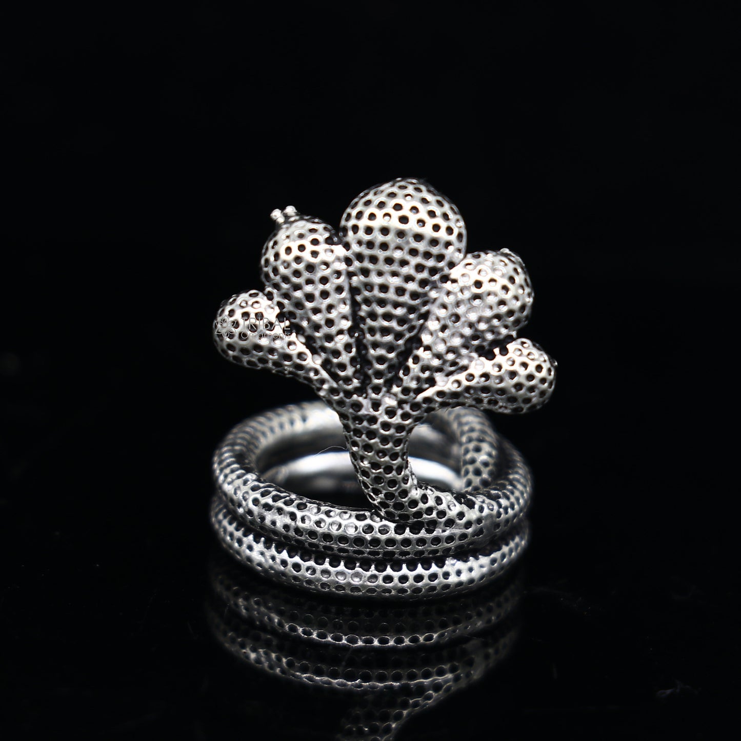 925 sterling silver solid divine panchmukhi Sheshnag, wonderful shiva snake amazing puja articles or utensils for home or temple art651 - TRIBAL ORNAMENTS