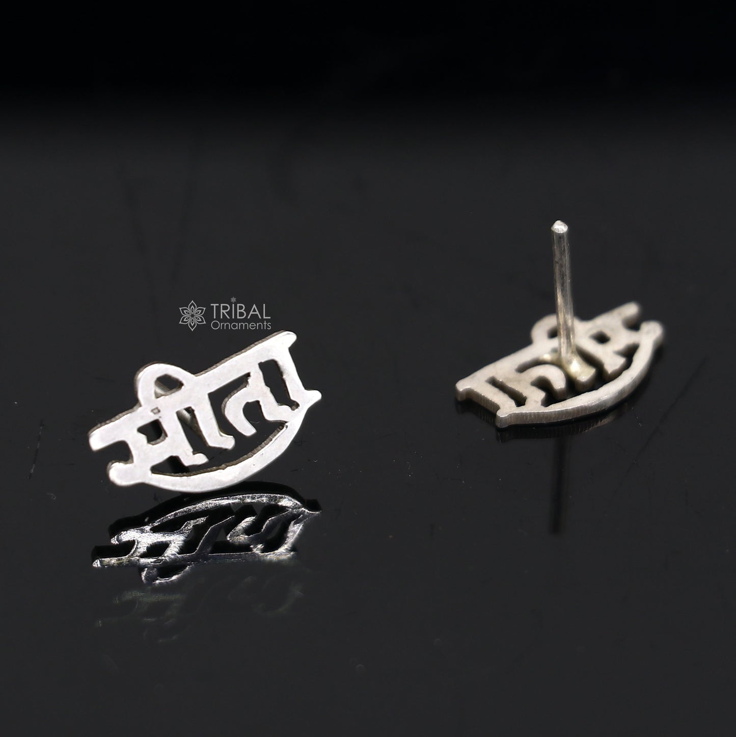 925 sterling silver handmade Goddess SEETA stud, best customized trendy vintage stud earring jewelry for unisex s1206 - TRIBAL ORNAMENTS