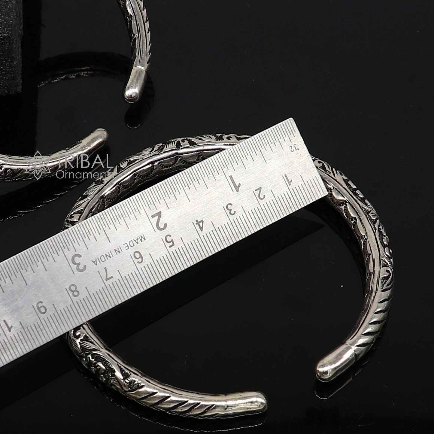 925 sterling silver Vintage antique design handmade gorgeous oxidized foot kada ankle bracelet tribal ethnic silver jewelry nsfk99 - TRIBAL ORNAMENTS