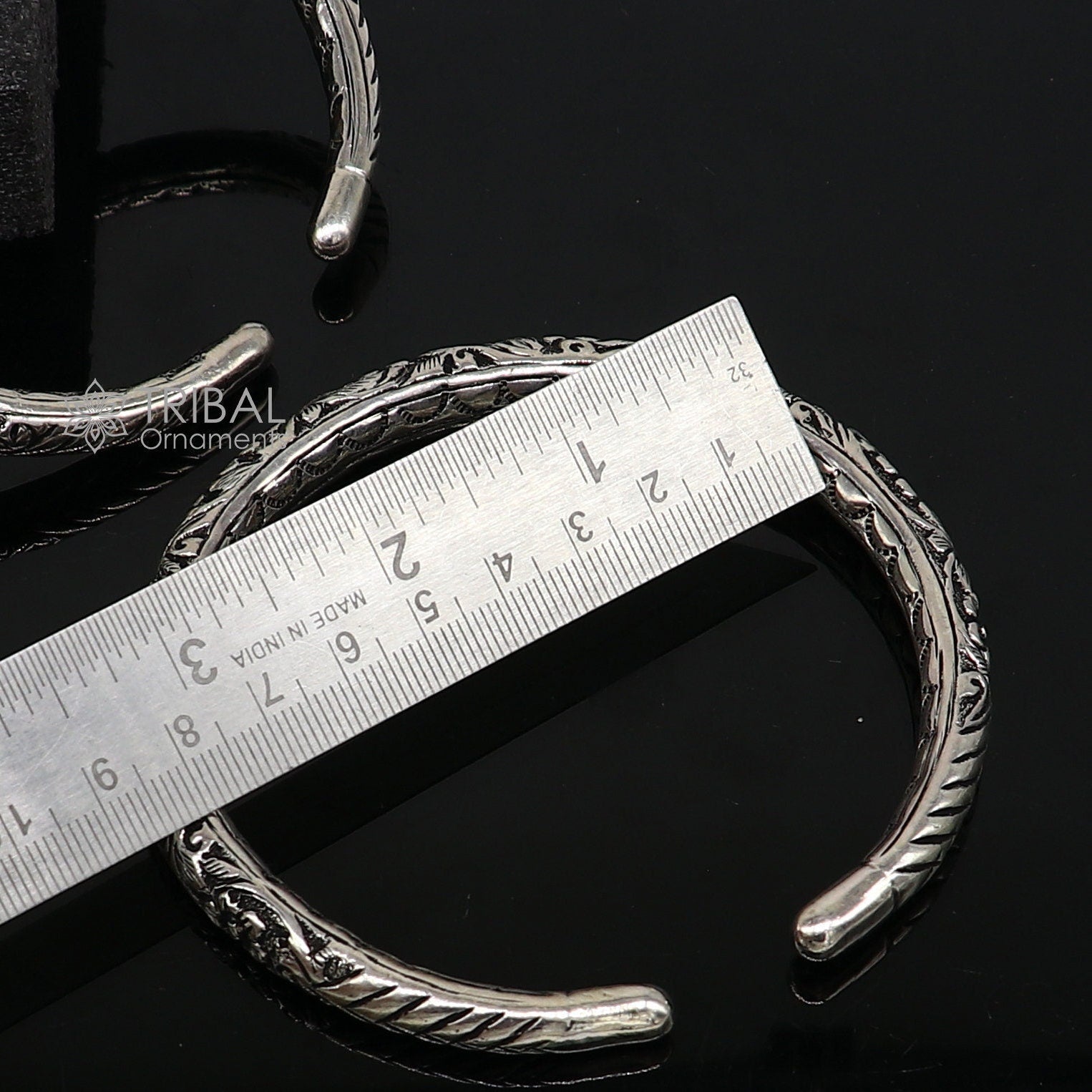 925 sterling silver Vintage antique design handmade gorgeous oxidized foot kada ankle bracelet tribal ethnic silver jewelry nsfk99 - TRIBAL ORNAMENTS