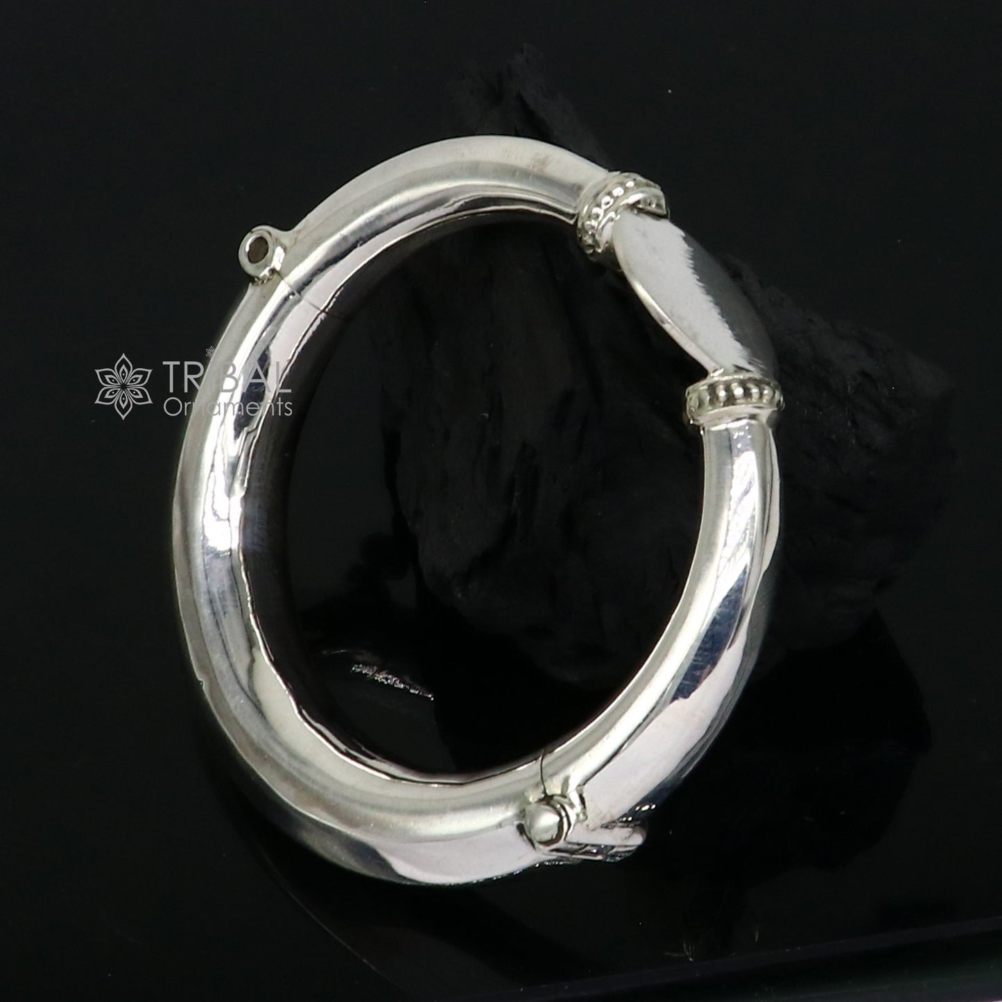 Unique vintage design 925 sterling silver vintage plain design handmade bangle bracelet kada cuff bracelet ethnic Banjara jewelry nsk731 - TRIBAL ORNAMENTS