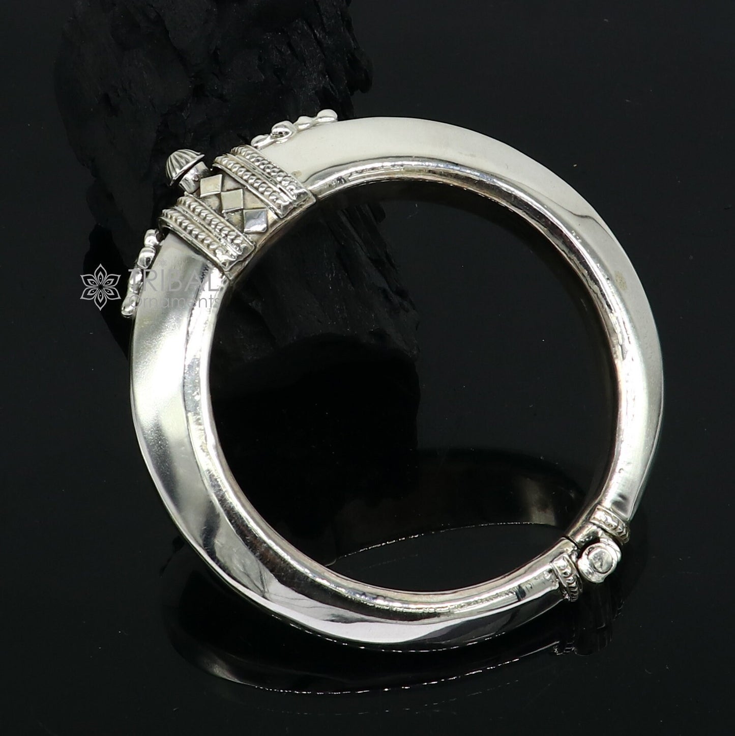 Unique vintage design 925 sterling silver vintage plain design handmade bangle bracelet kada cuff bracelet ethnic Banjara jewelry nsk732 - TRIBAL ORNAMENTS