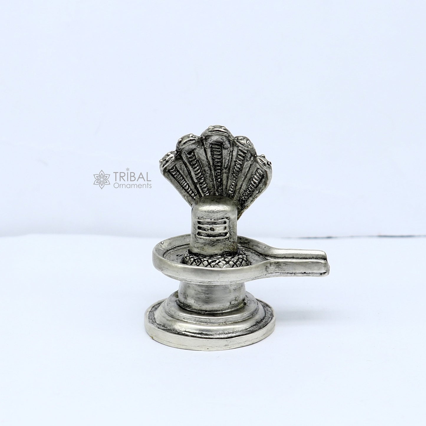 925 sterling silver lord Shiva lingam Jalheri/ jaladhari Divine Shiva lingam at home temple puja worshipping article from India art655 - TRIBAL ORNAMENTS