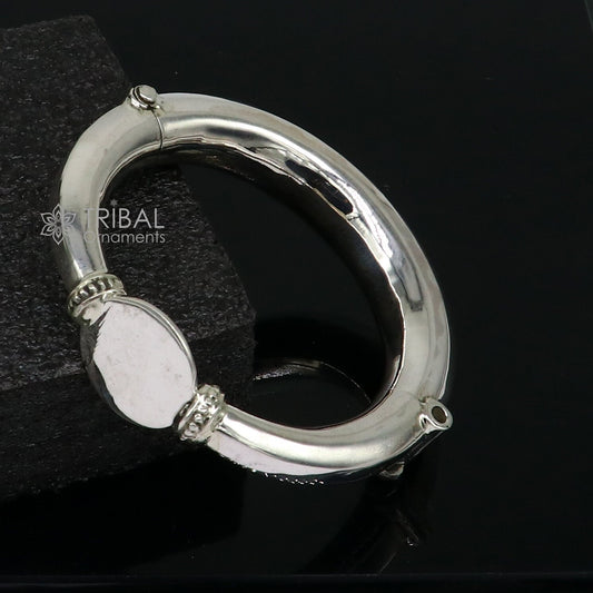 Unique vintage design 925 sterling silver vintage plain design handmade bangle bracelet kada cuff bracelet ethnic Banjara jewelry nsk731 - TRIBAL ORNAMENTS