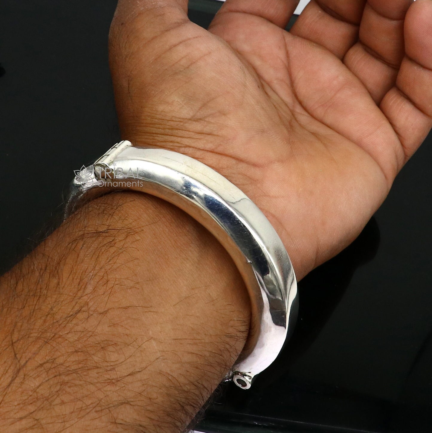Unique vintage design 925 sterling silver vintage plain design handmade bangle bracelet kada cuff bracelet ethnic Banjara jewelry nsk731 - TRIBAL ORNAMENTS